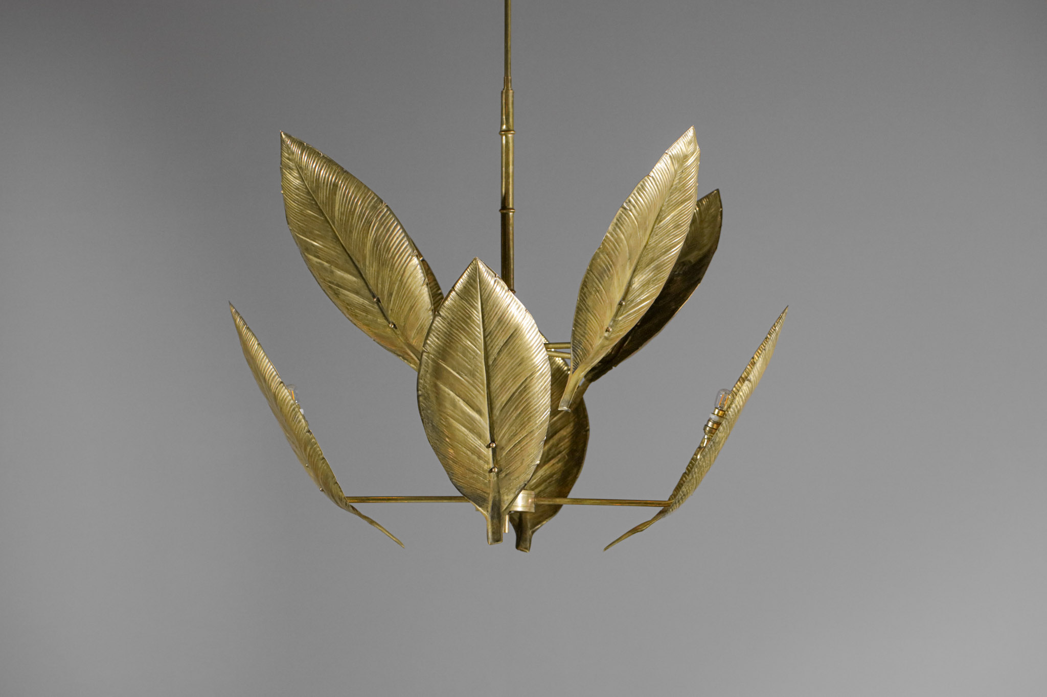Lustre italien moderne feuille flora style tommaso barby VF104