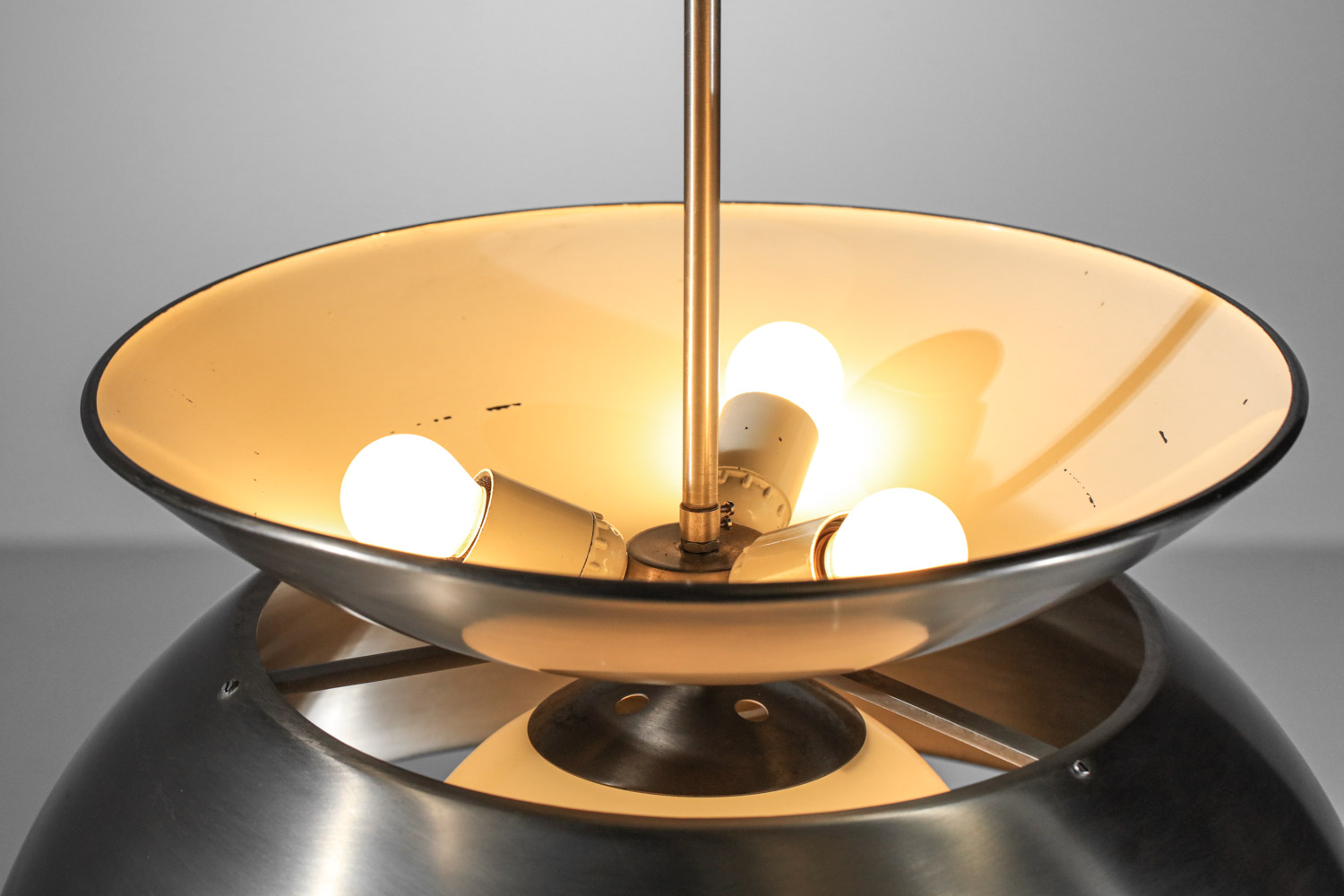 Lustre suspension vico magistretti années 70 italien H368