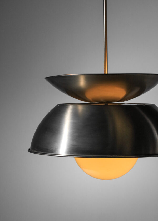 Lustre suspension vico magistretti années 70 italien H368