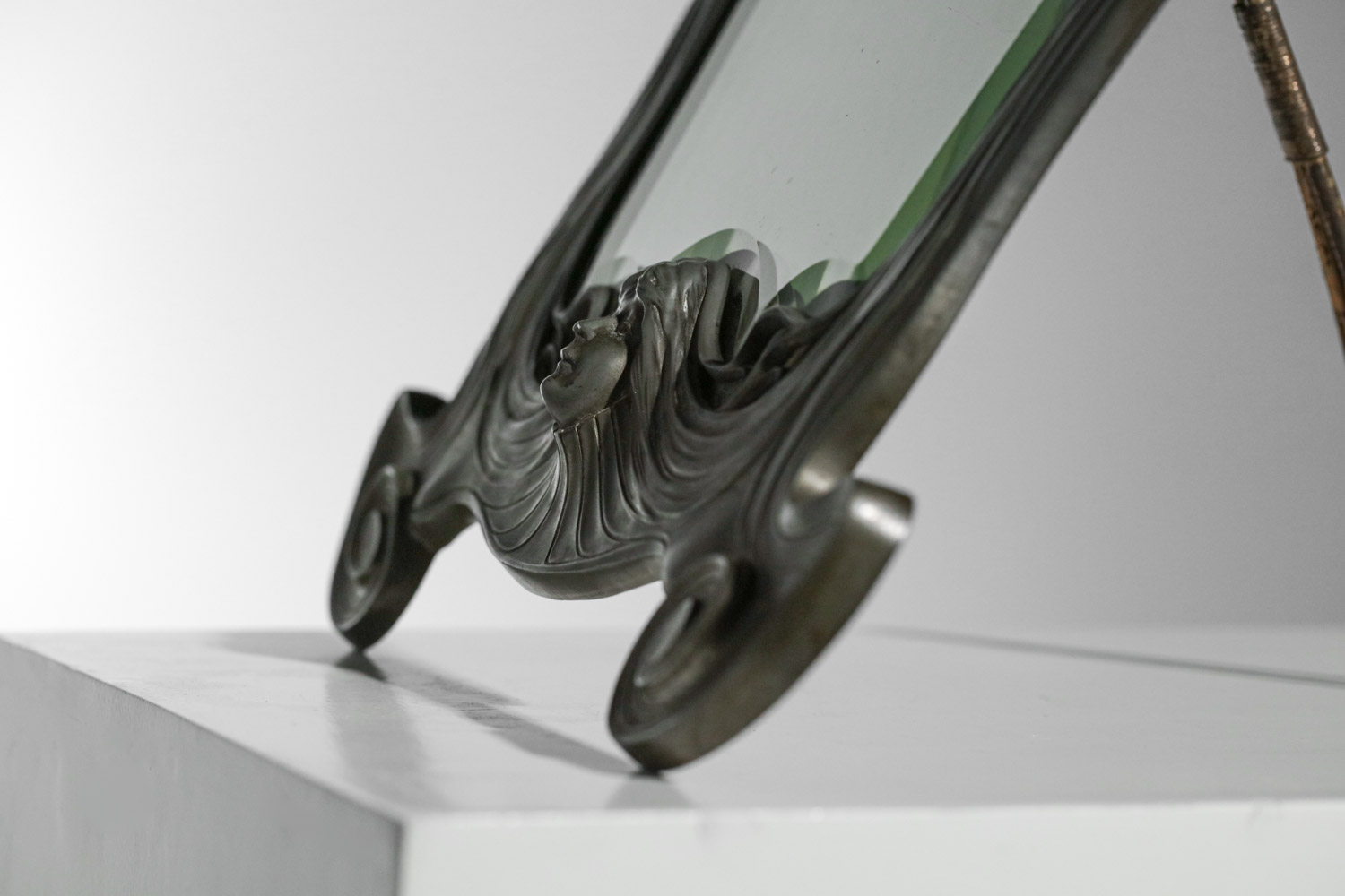Miroir art nouveau Orivit Jugendstil 1920 Metallwarenfabrik Germany - G883
