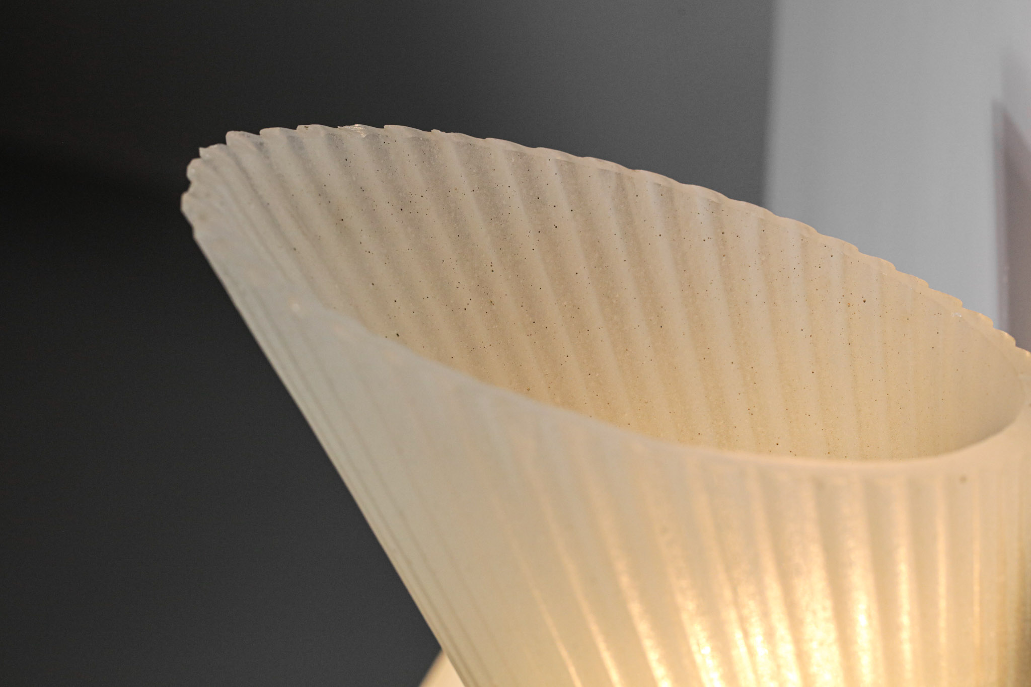 Rare paire d'appliques art déco Seguso en verre années 30 - G219