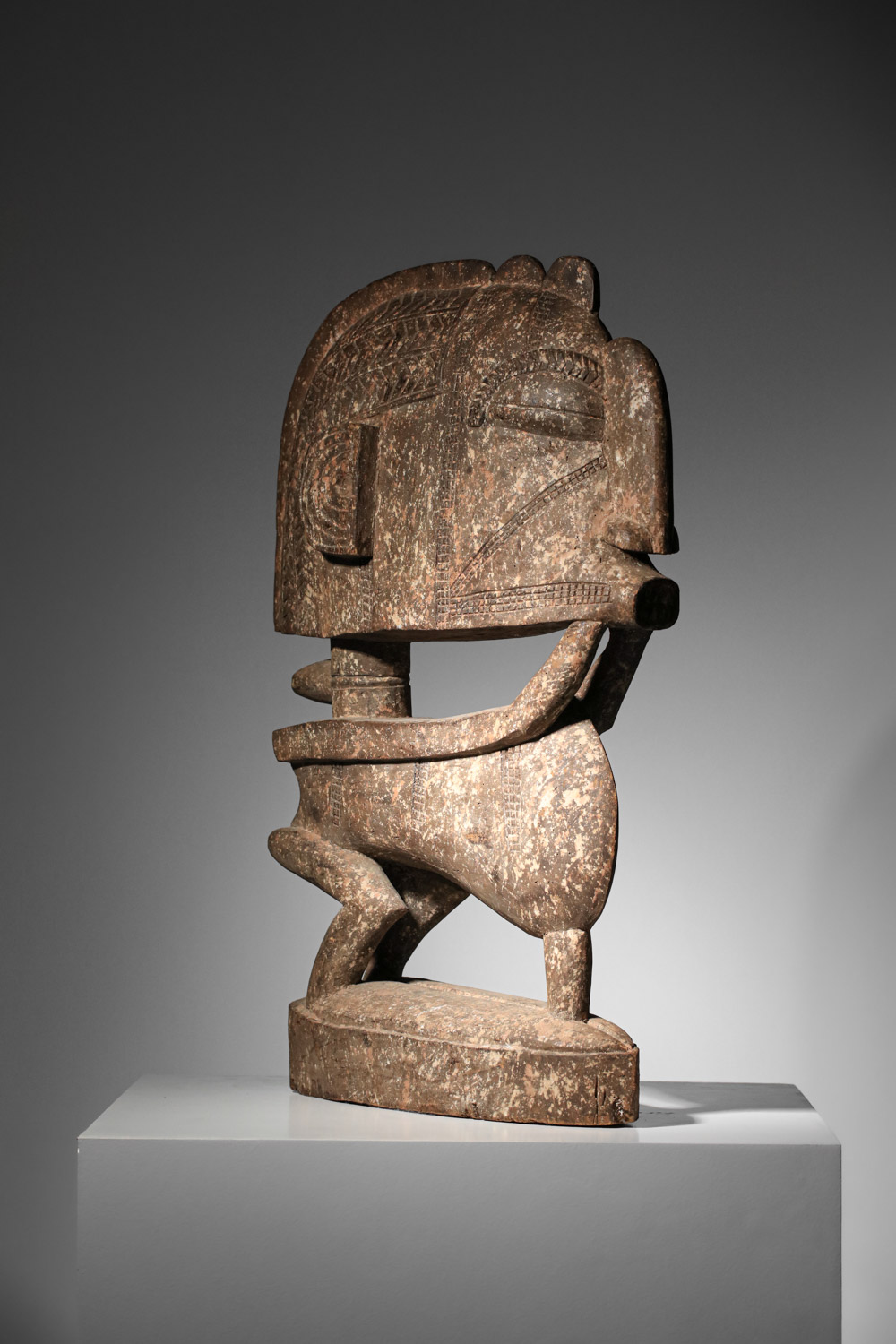Statue africaine tribal art primitif art bois - H608
