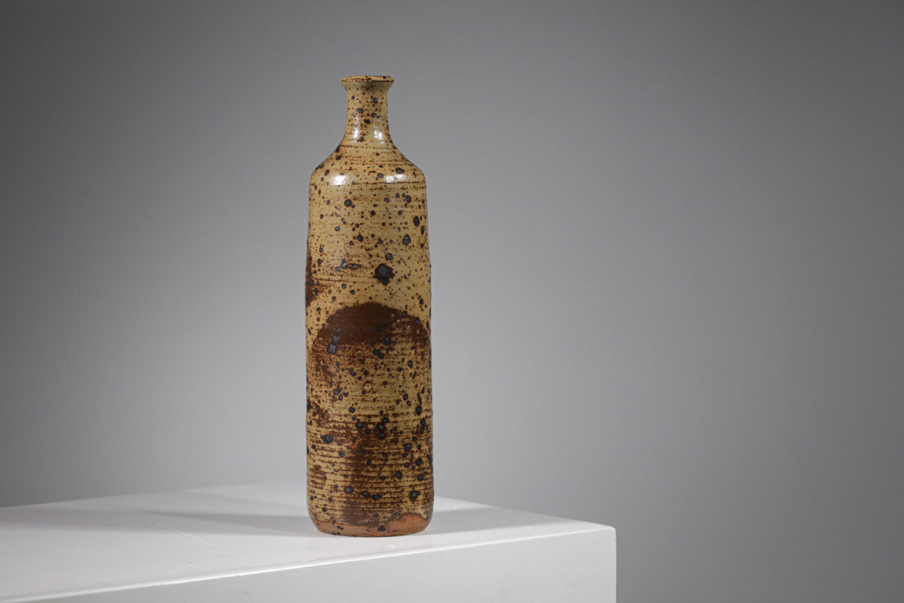 Vase céramique moucheté des années 50 - G432