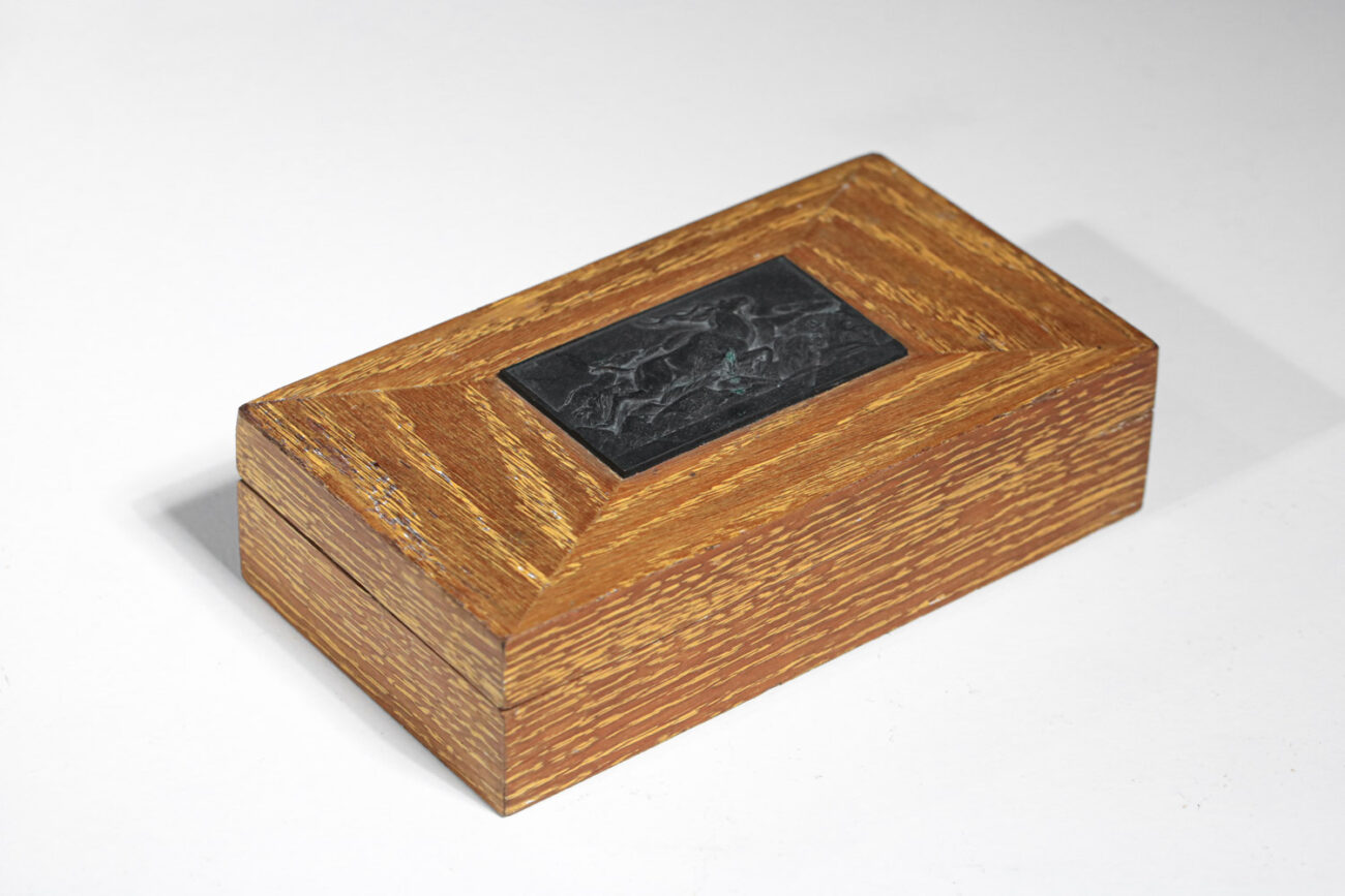Ceruse oak box from the 40's