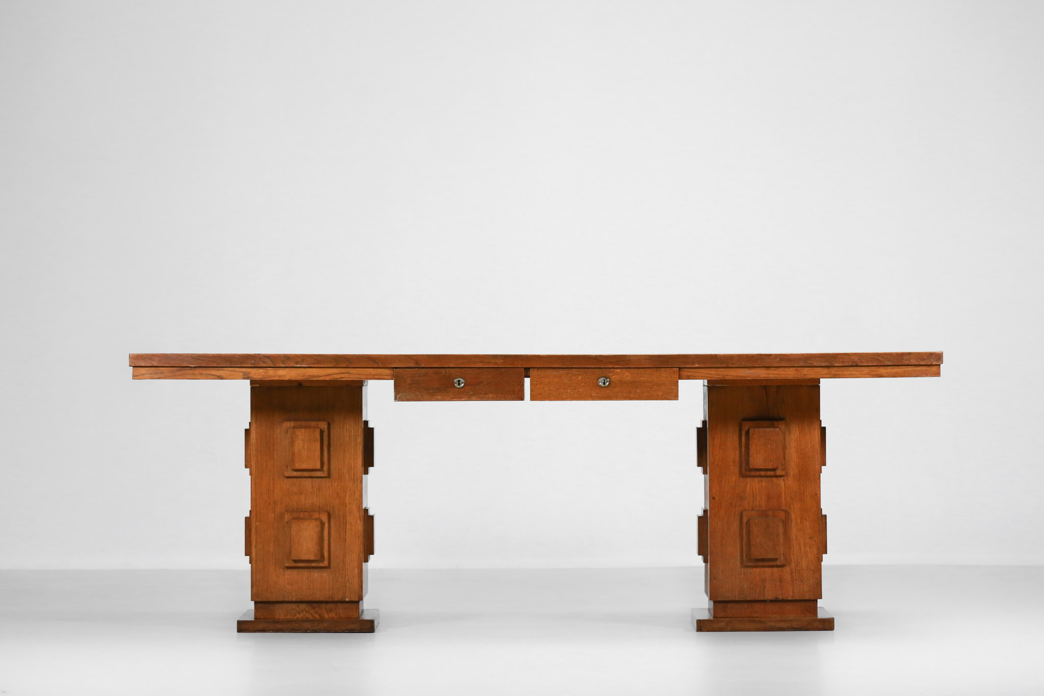 bureau francais années 50 en chene vintage8