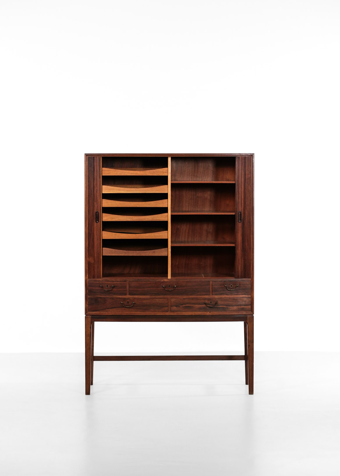 cabinet danois Ole Wanscher scandinave palissandre de rio 1960 51