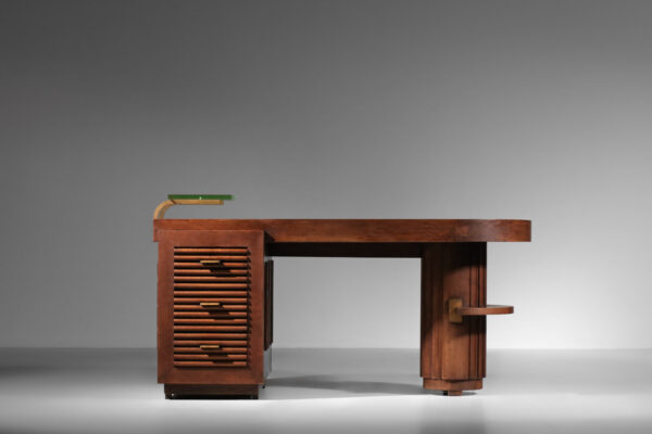 bureau de charles dudouyt en chêne massif art déco des années 30