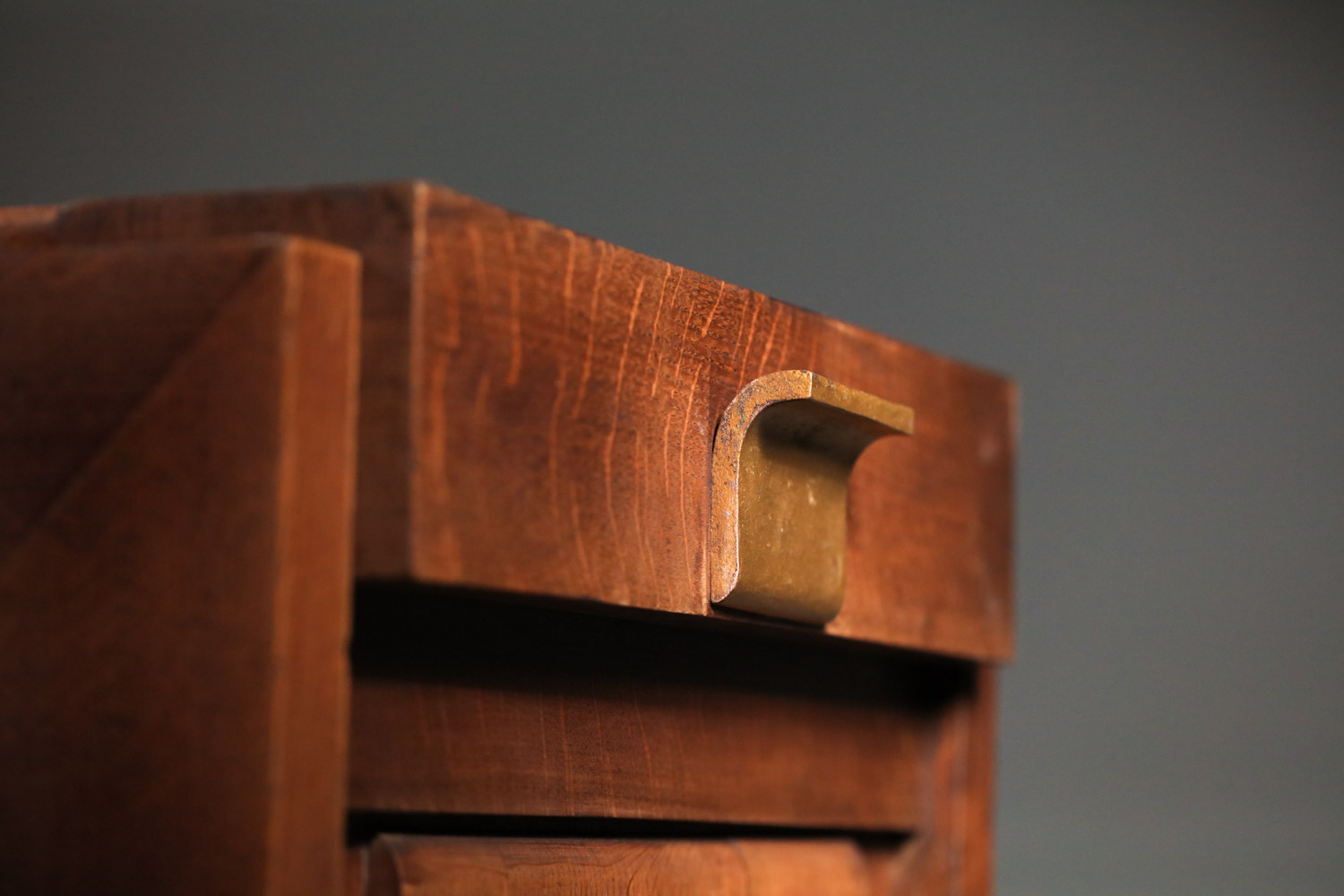 charles dudouyt bureau bar en chêne massif art déco années 30