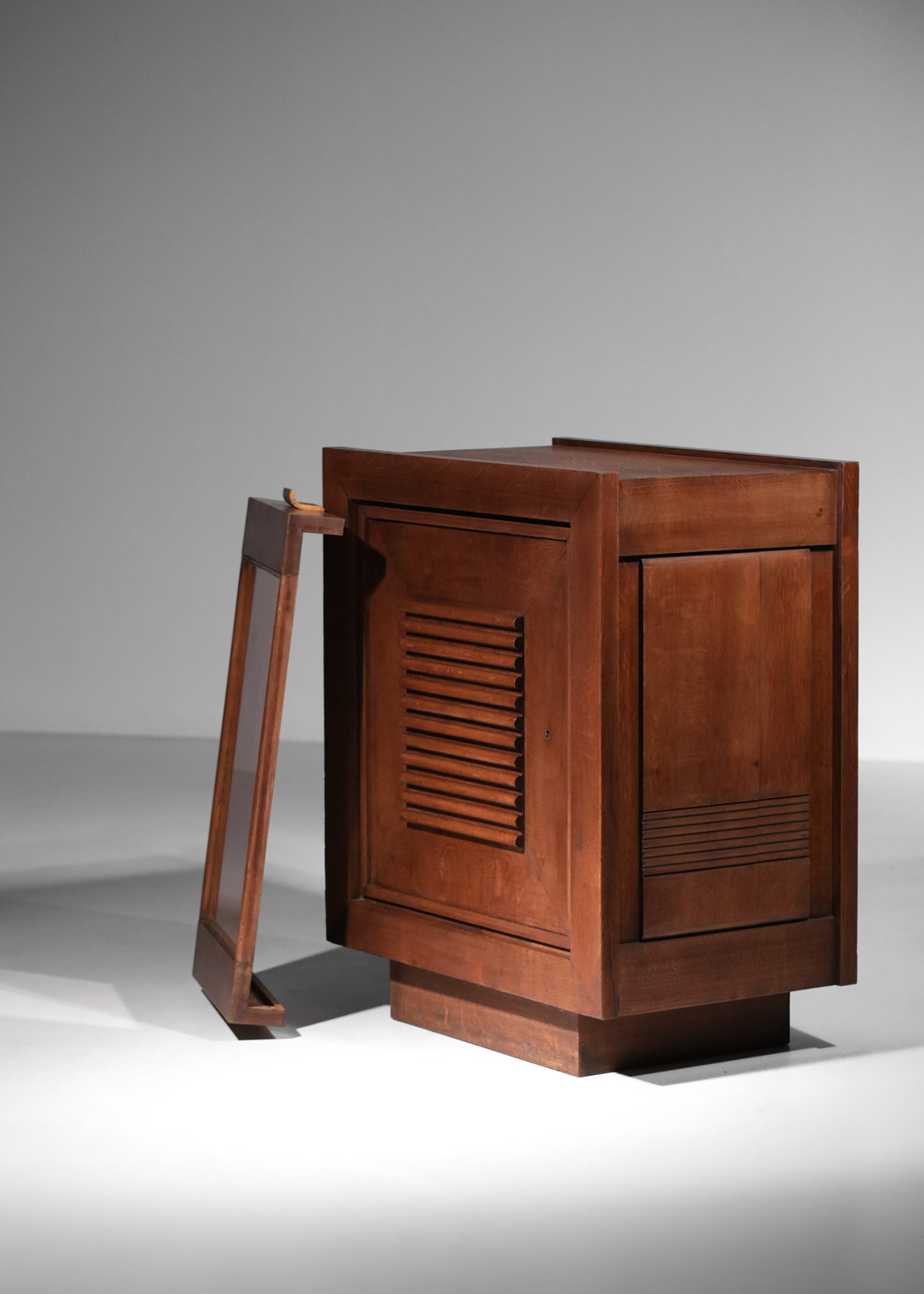 charles dudouyt bureau bar en chêne massif art déco années 30