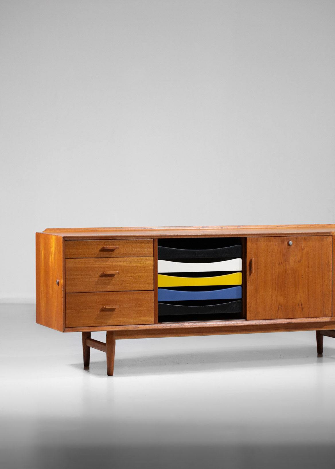 enfilade scandinave arne vodder en teck années 60 sibast danois E5120