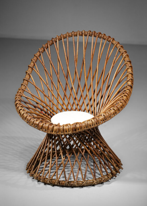 fauteuil en rotin style janine abraham