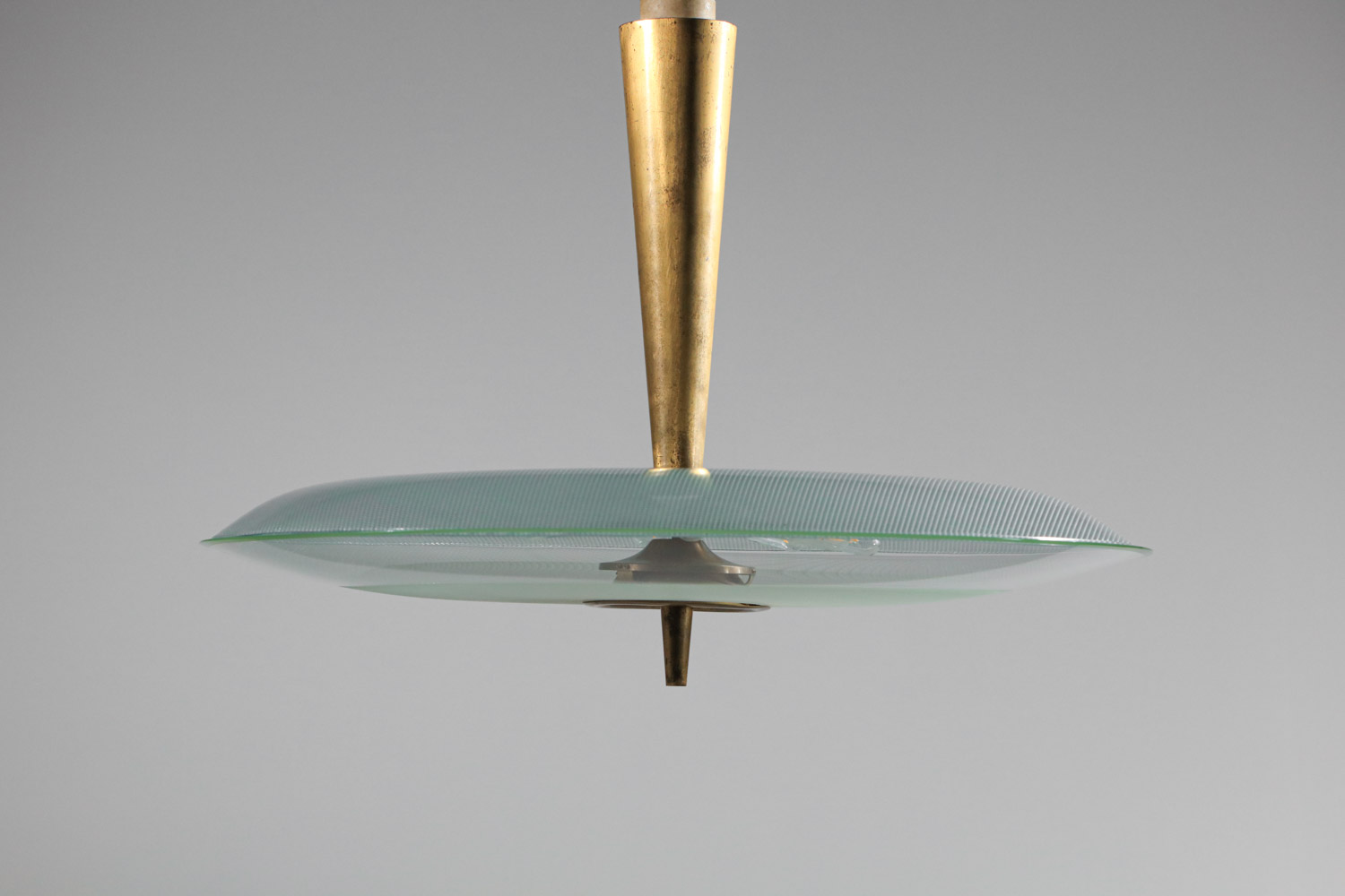 grand lustre suspension max ingrand pour fontana arte années 60 H362