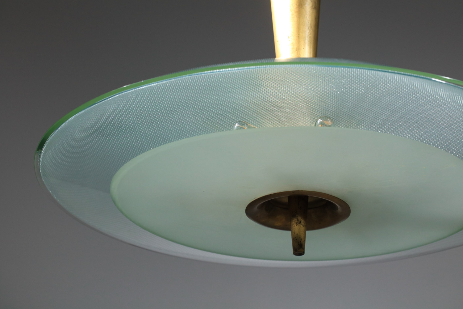 grand lustre suspension max ingrand pour fontana arte années 60 H362