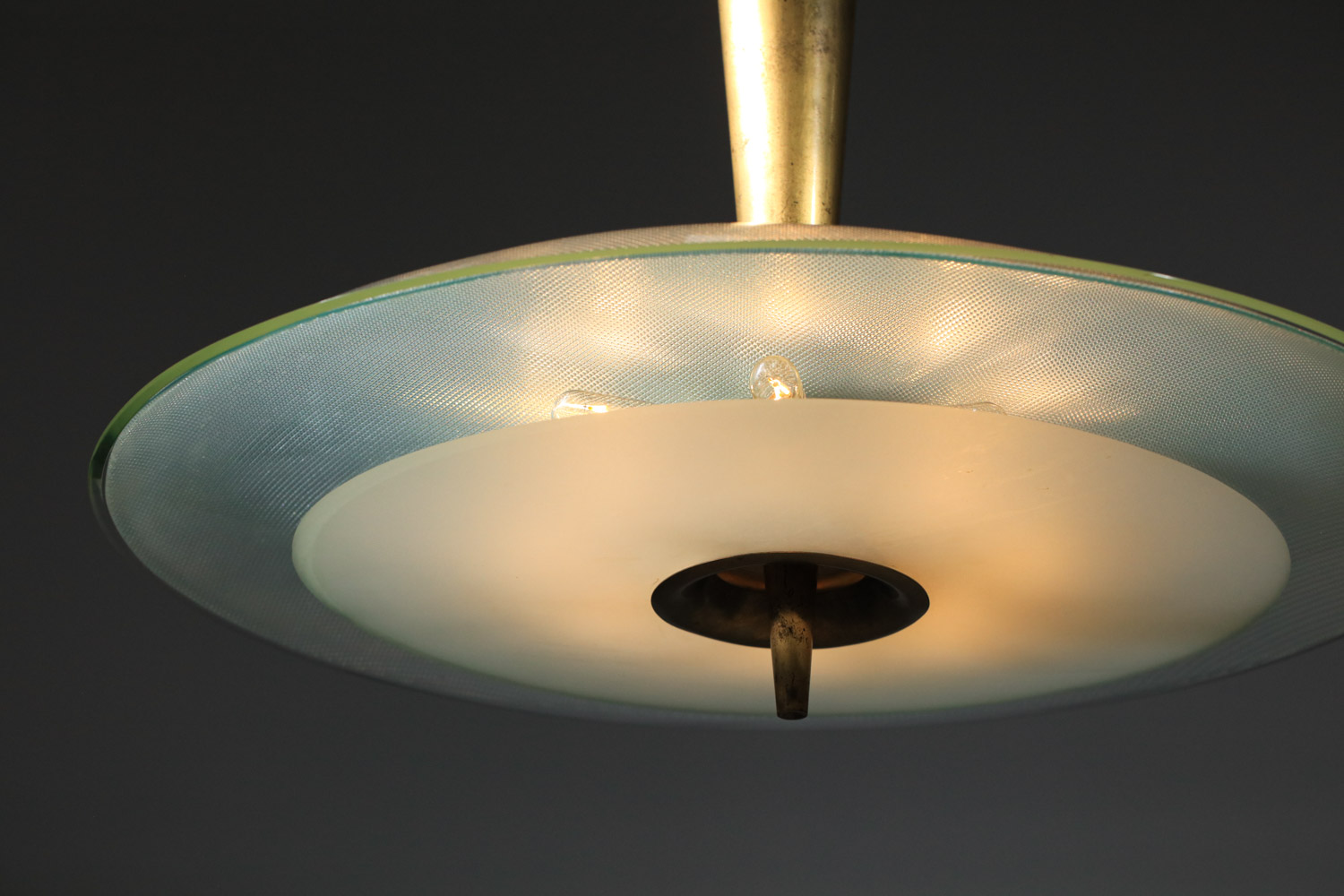 grand lustre suspension max ingrand pour fontana arte années 60 H362