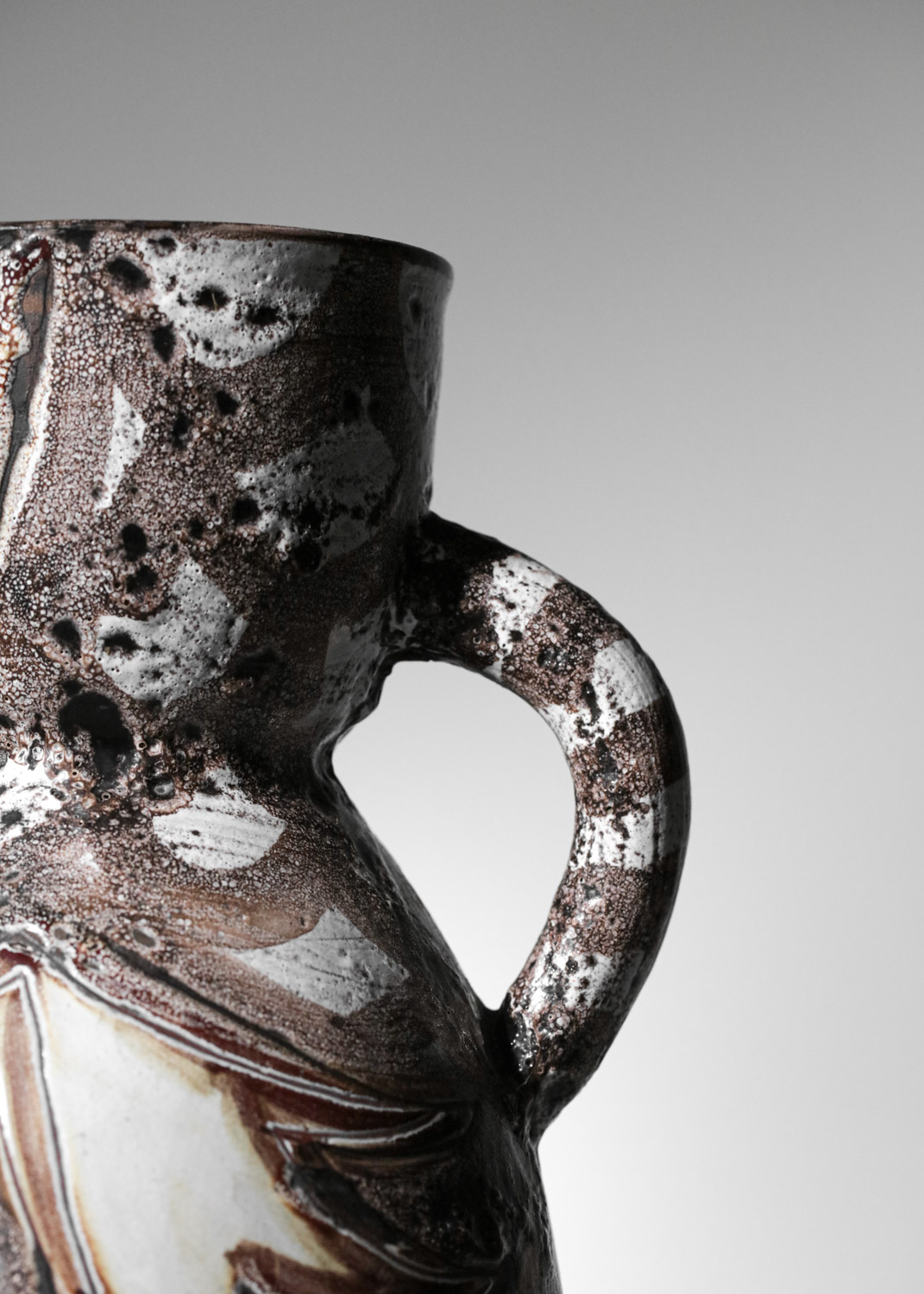 grand pichet en céramique vallauris Daniel années 50 vase - G868
