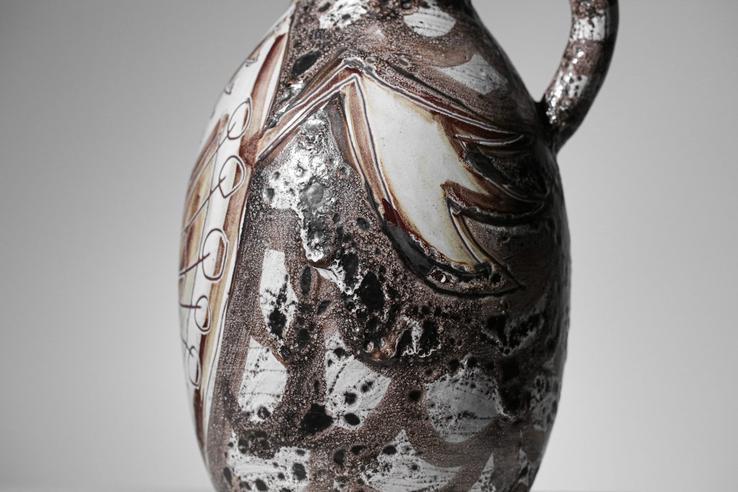 grand pichet en céramique vallauris Daniel années 50 vase - G868