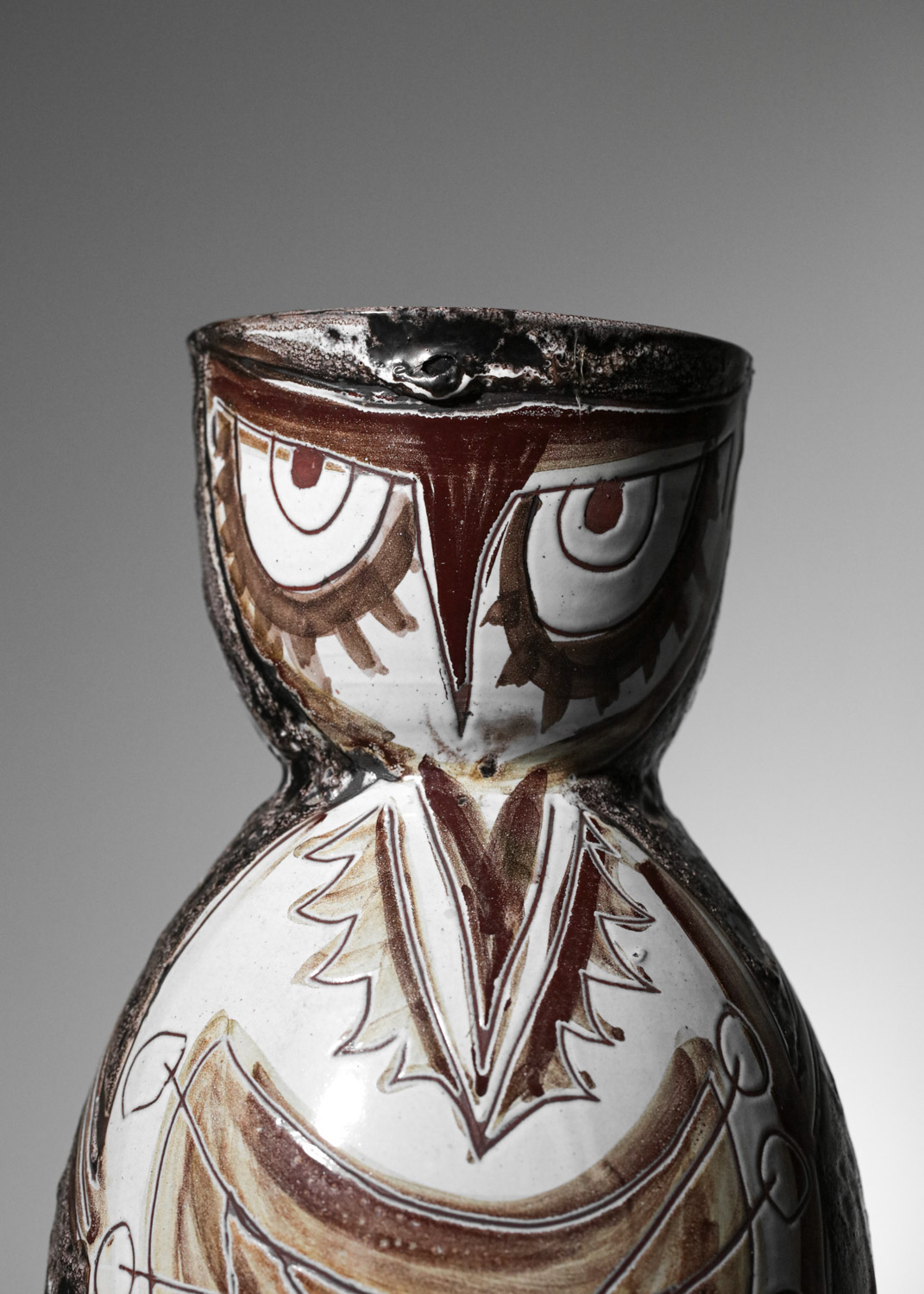 grand pichet en céramique vallauris Daniel années 50 vase - G868