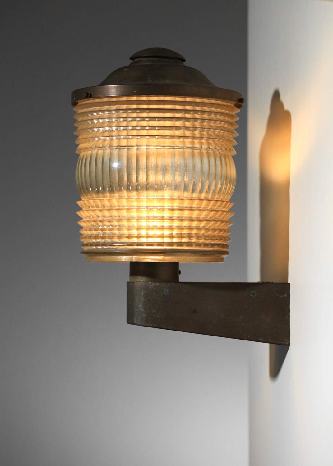 grande paire d'appliques Perzel des années 30 art déco bronze - G427