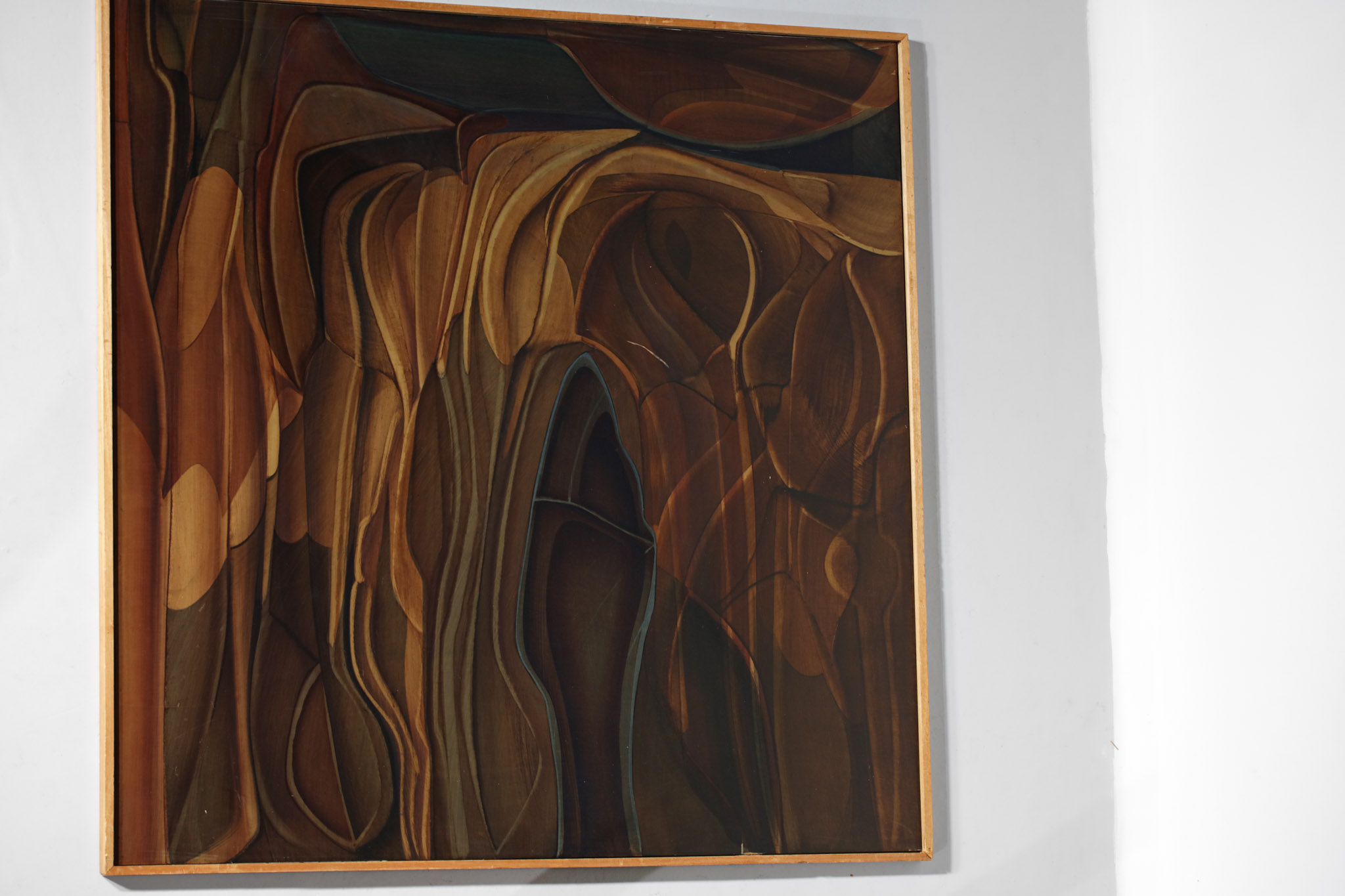 oil on panel "Underground landscape" guy dessauges painting swiss artist - 86/17 - Image 2