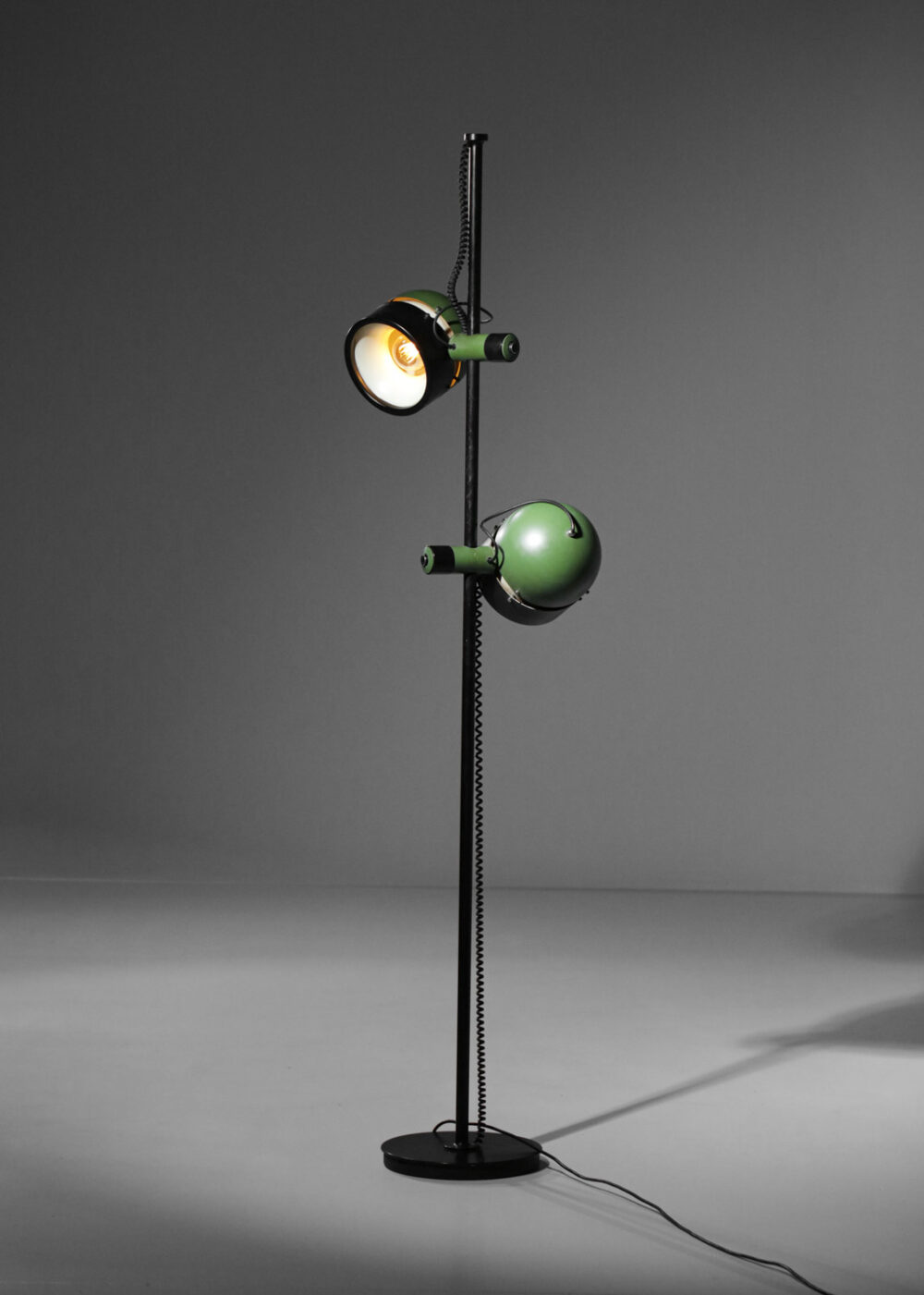 lampadaire espagnole années 70 2 diffuseurs G868