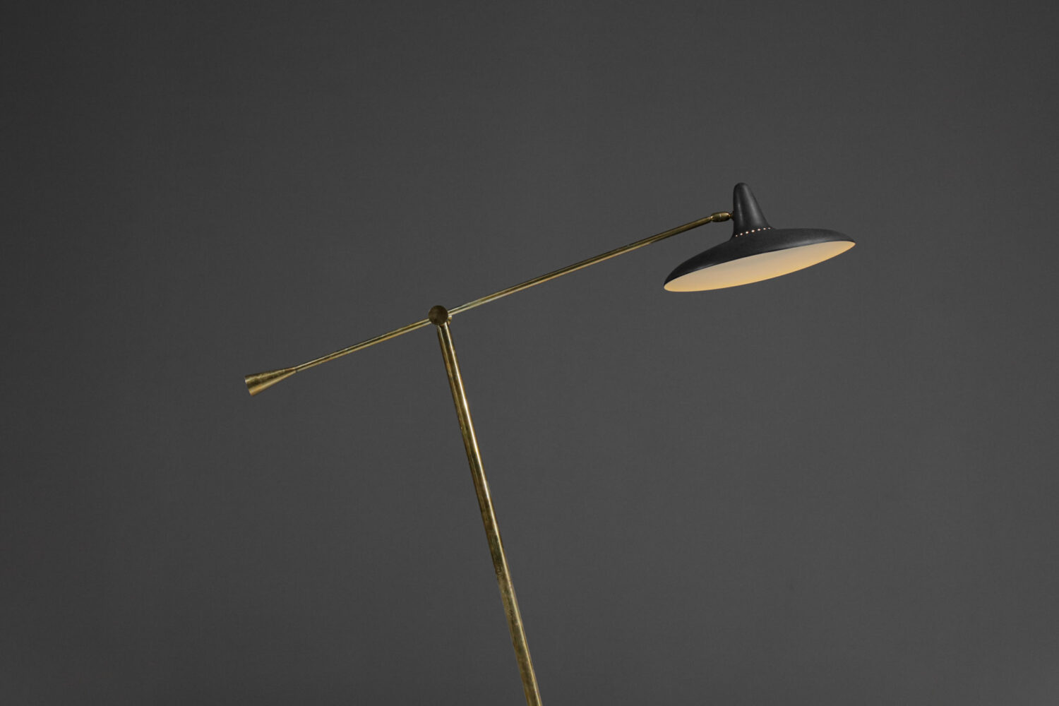 lampadaire italien stilnovo années 50 balancier vintage E402