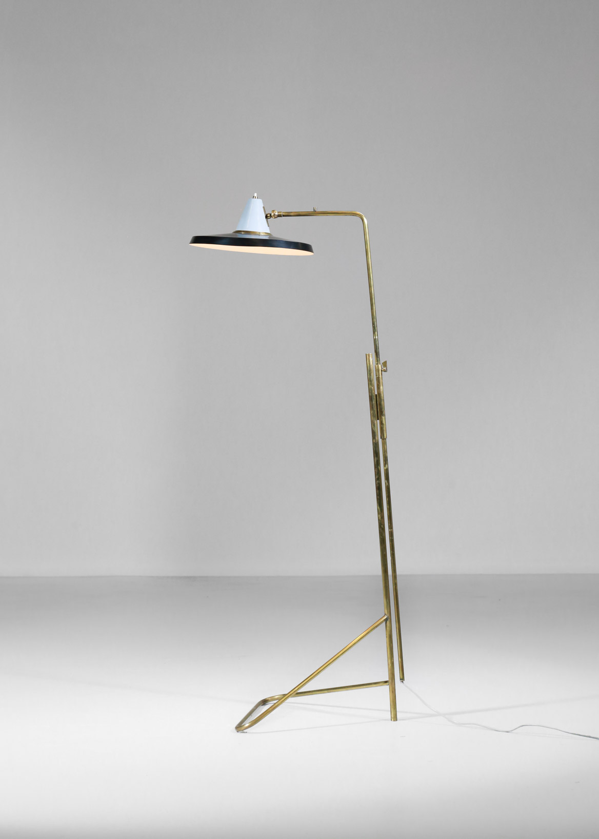 lampadaire style gino sarfatti vintage design italien 10