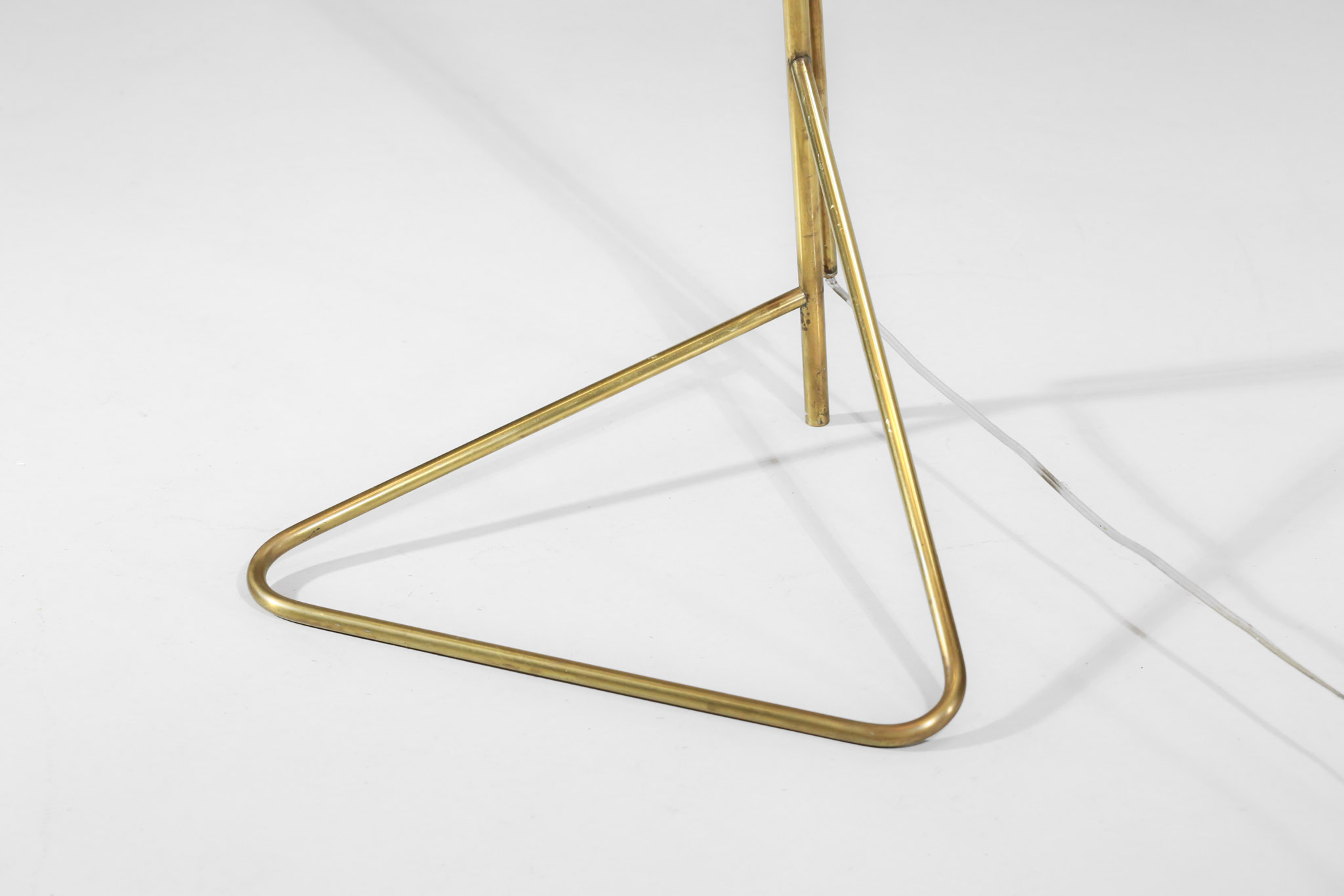 Italian floor lamp from the 60s in the style of Gino Sarfatti black and blue - Image 9