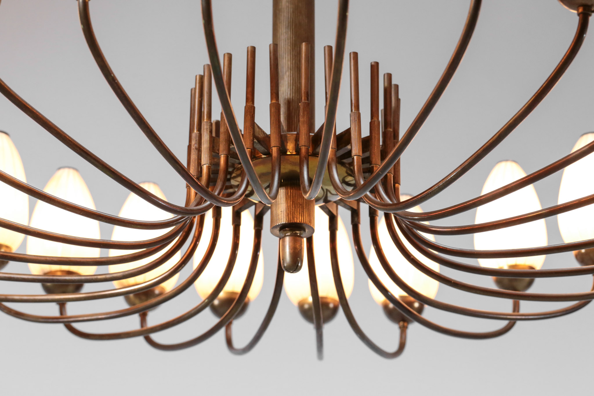 lustre italien années 50 24 opalines vintage 13