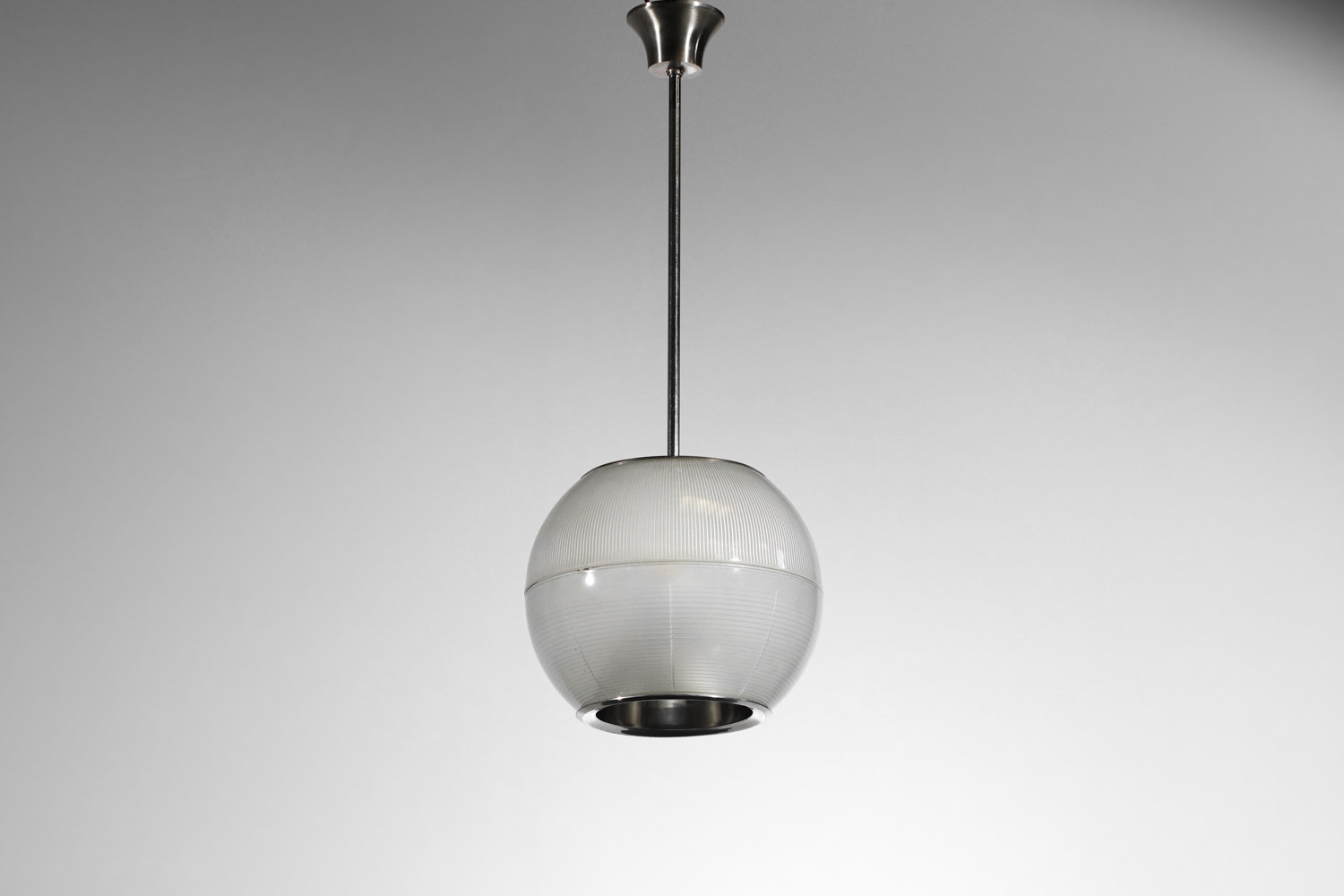 Italian sergio mazza holophane chandelier in glass from the 60s - H407