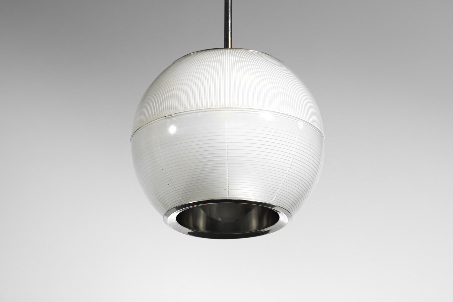 Italian sergio mazza holophane chandelier in glass from the 60s - H407