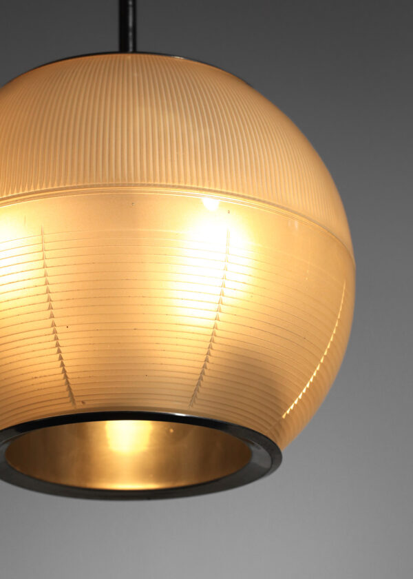 Italian sergio mazza holophane chandelier in glass from the 60s - H407