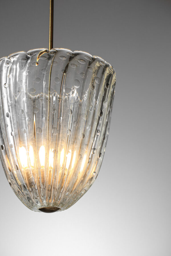 lustre italien en verre de Murano années 50 - H413