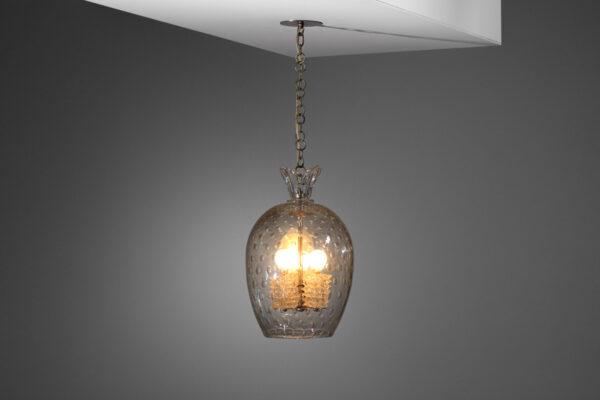 lustre suspension italien barovier et toso en verre de murano années 50 - J104