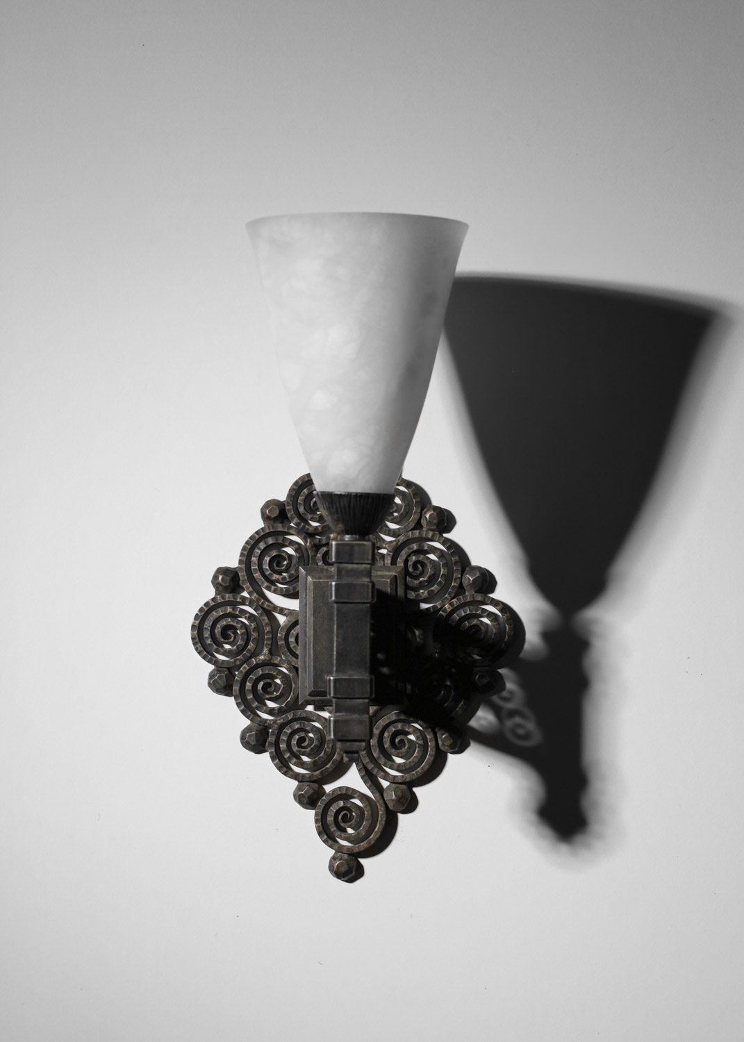 paire d'appliques Edgar Brandt années 30 art déco - H669