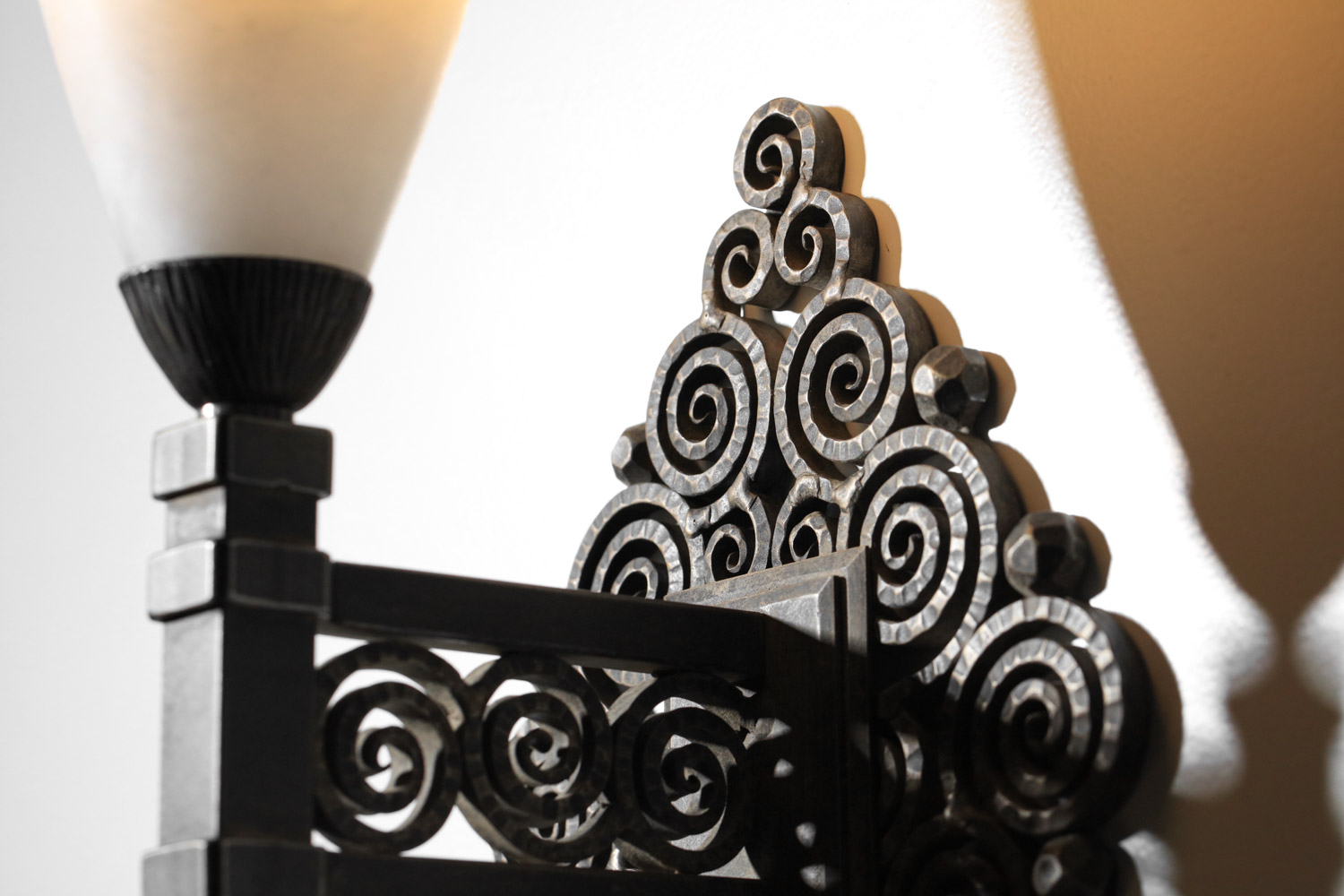paire d'appliques Edgar Brandt années 30 art déco - H669