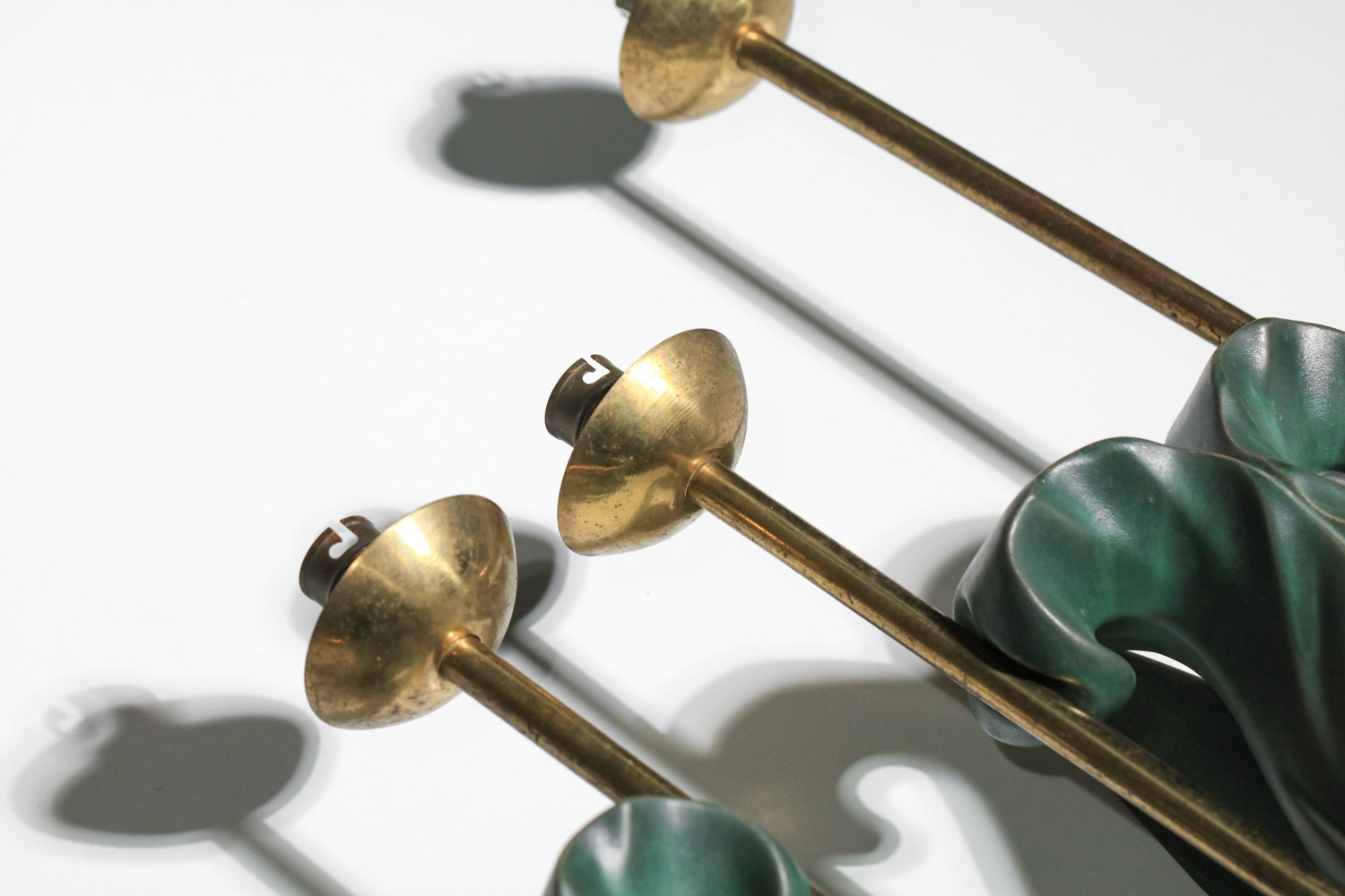 paire d'appliques en céramique Georges Jouve pour Asselbur années 60 - G832