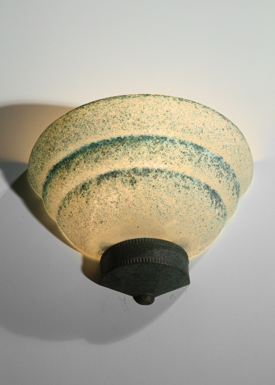 paire d'appliques italiennes Seguso en verre granité années 60 - H424