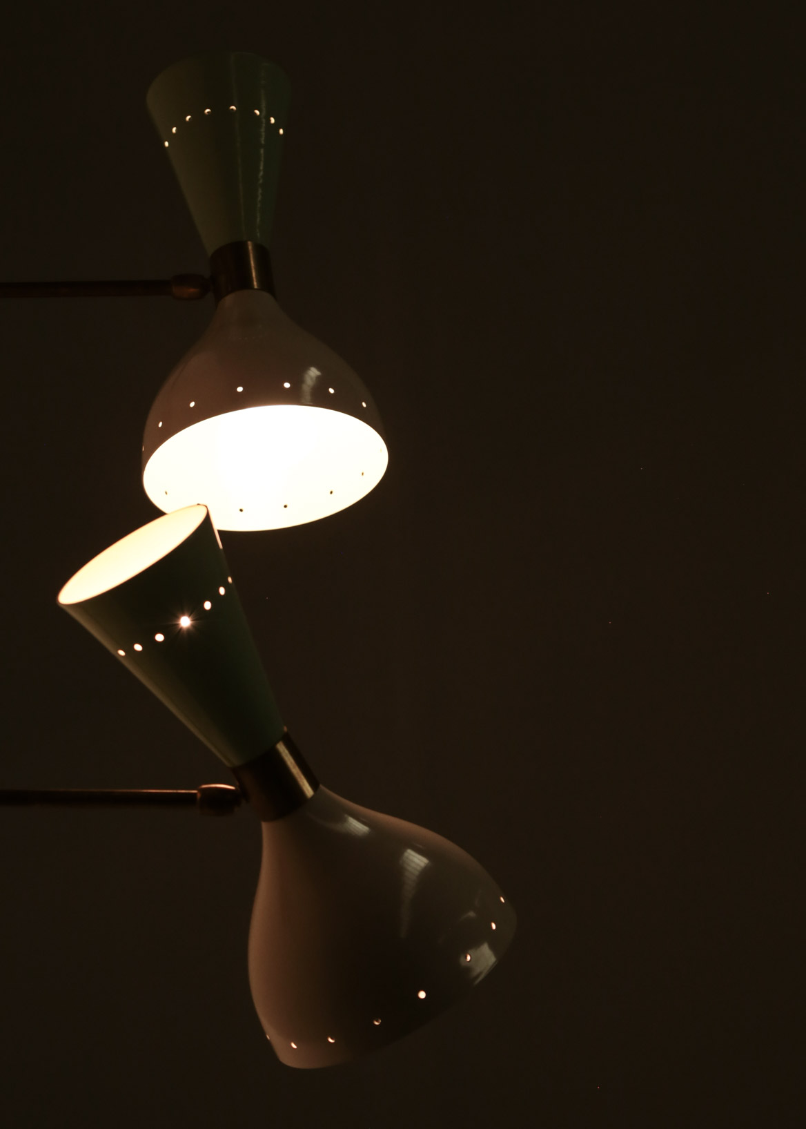 Pair of Italian Modern Diabolo Sconces Stilnovo Style, Wall Light "Sablier" - ML103 - Image 6
