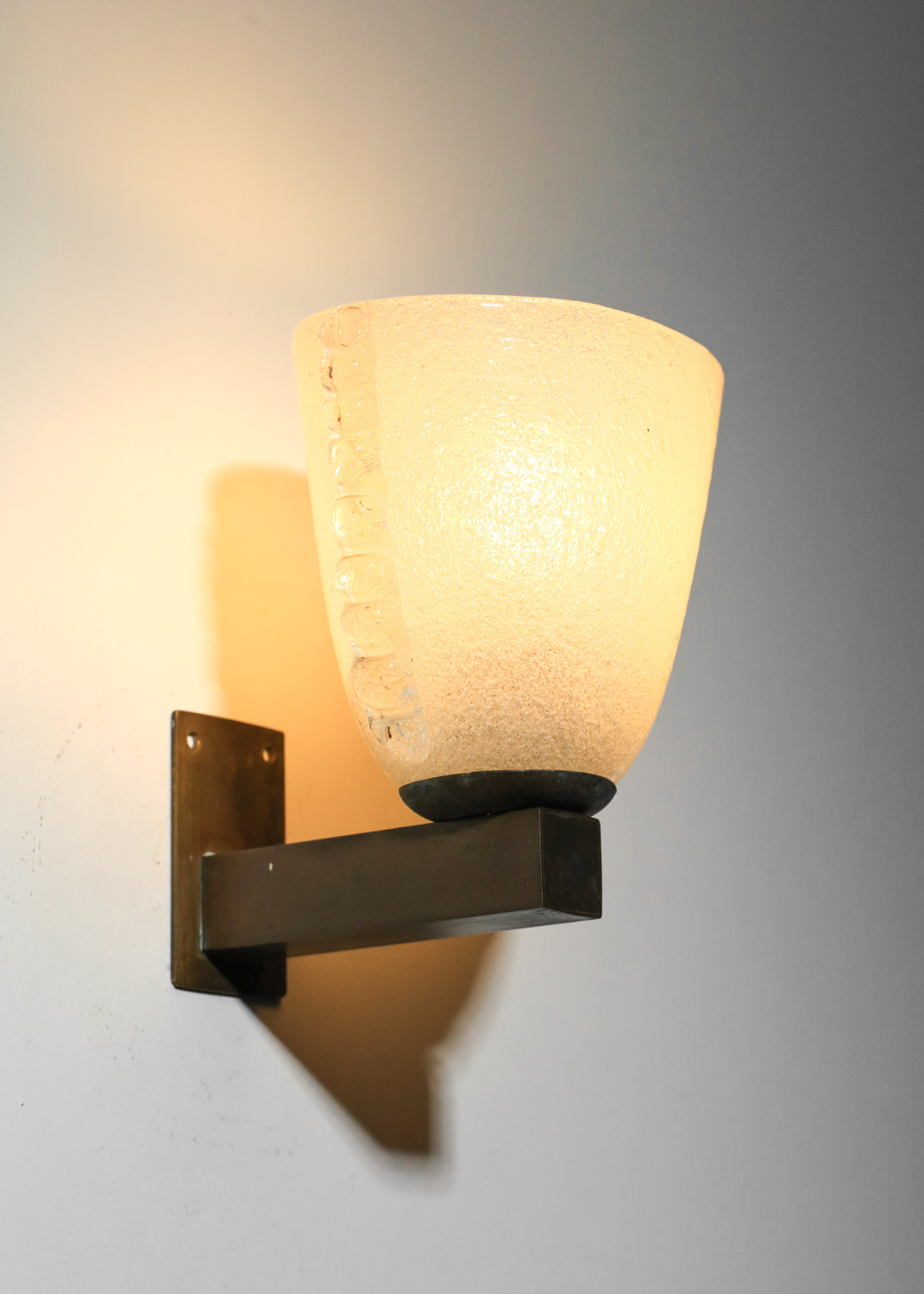 petite applique italienne années 30 en verre de murano - I580