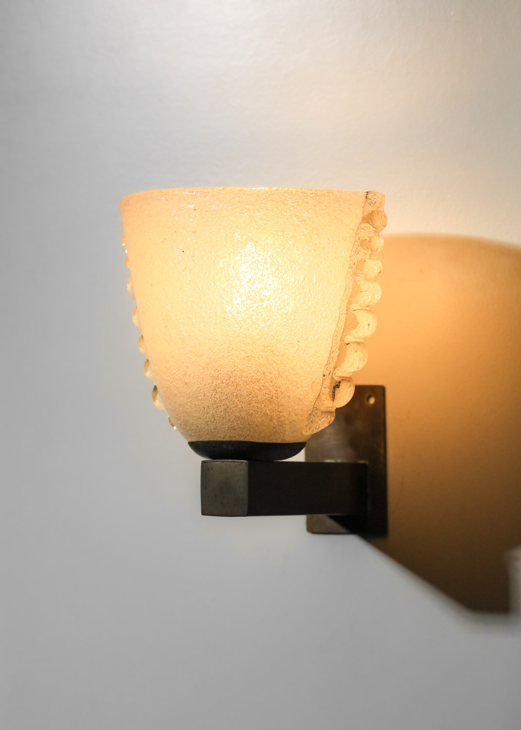 petite applique italienne années 30 en verre de murano - I580