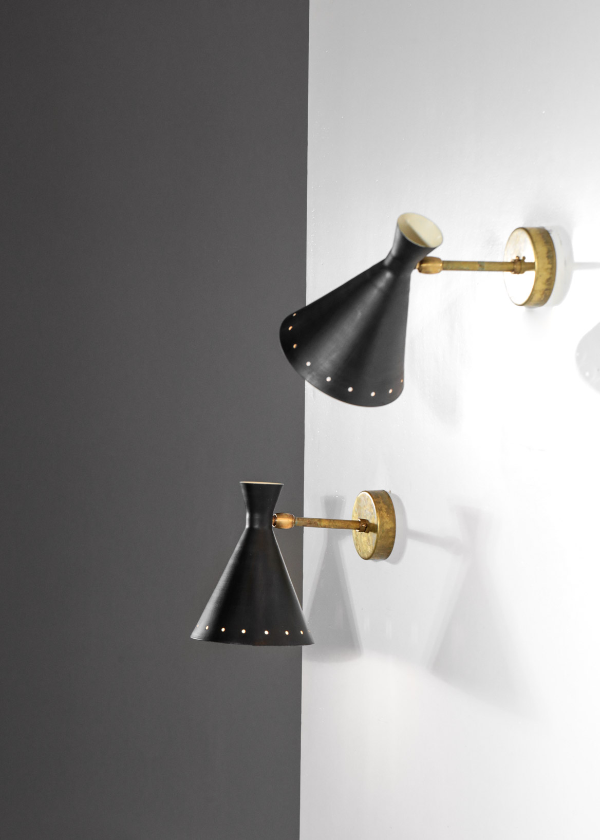 Modern Italian wall lights cocotte black Stilnovo style "Téa" - ML102 - Image 5