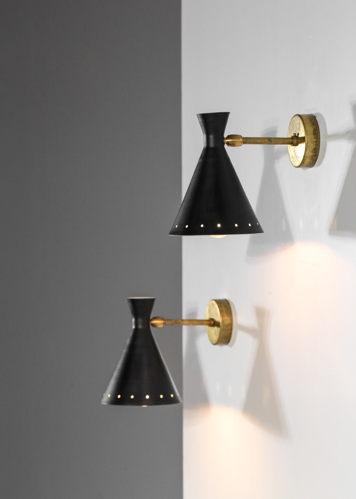 Modern Italian wall lights cocotte black Stilnovo style "Téa" - ML102 - Image 4