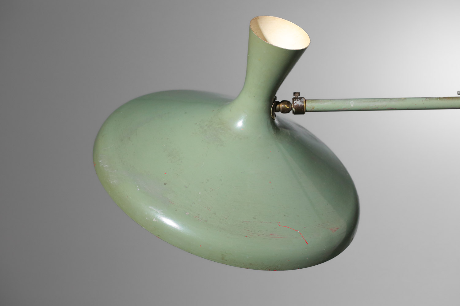 potence italienne années 50 re-laquage vert d'époque - G711