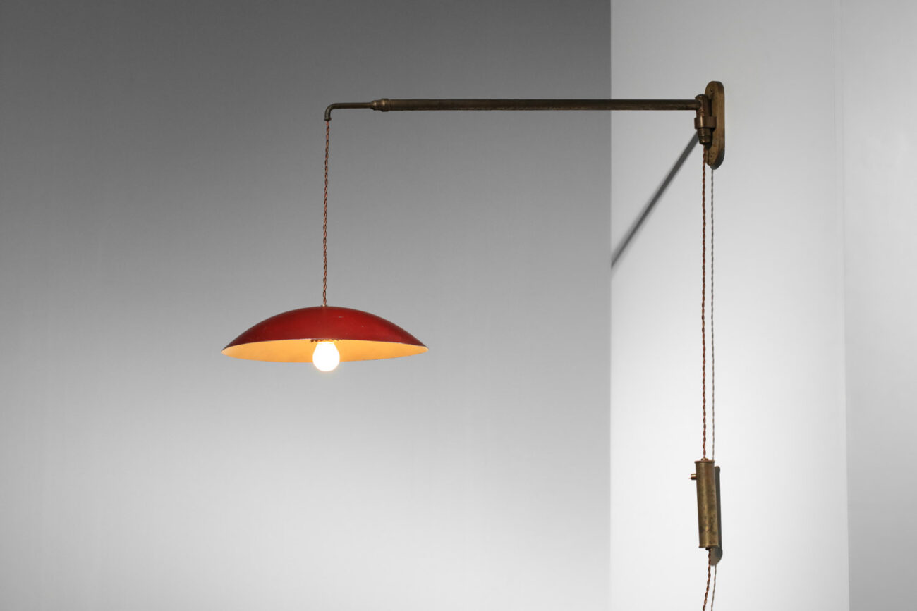 potence italienne attribuée à arredoluce en laiton - H607