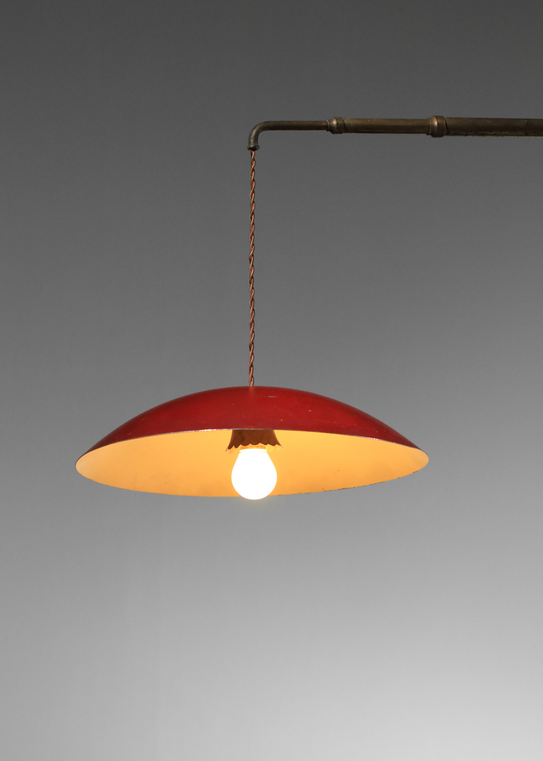 potence italienne attribuée à arredoluce en laiton - H607