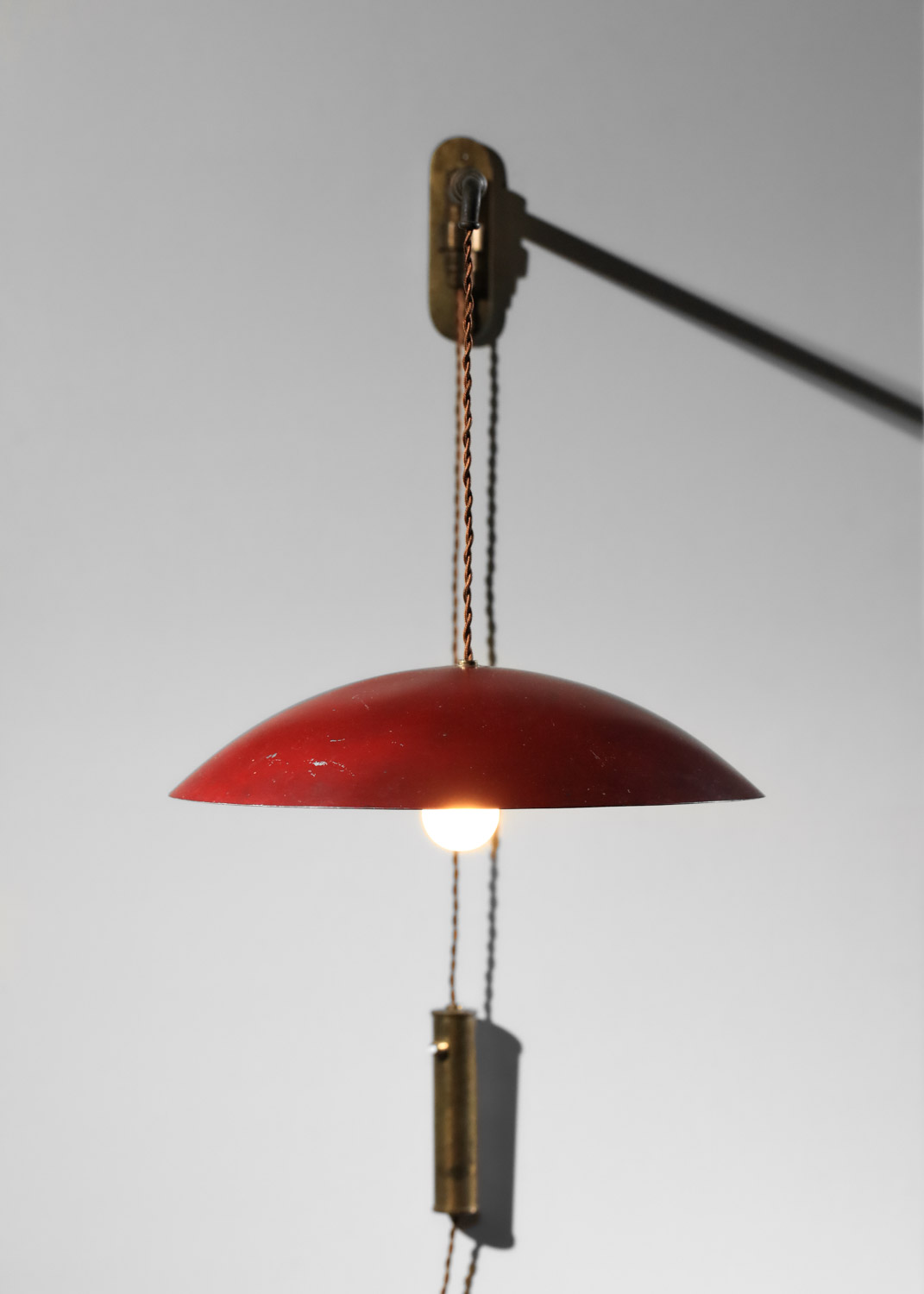 potence italienne attribuée à arredoluce en laiton - H607