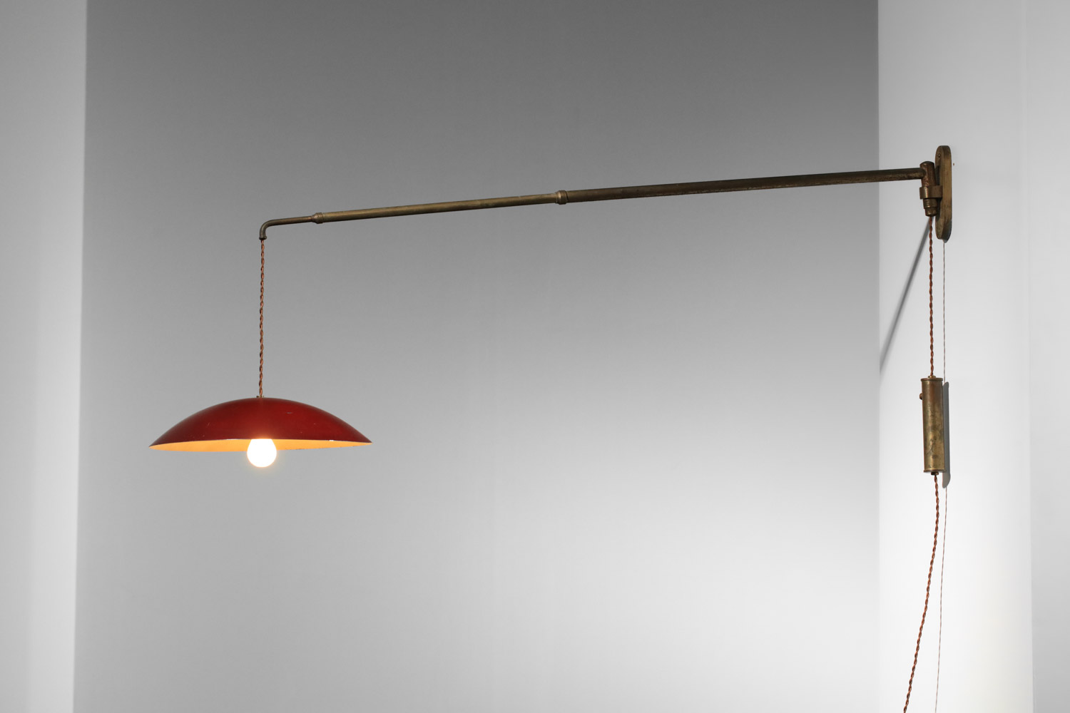potence italienne attribuée à arredoluce en laiton - H607