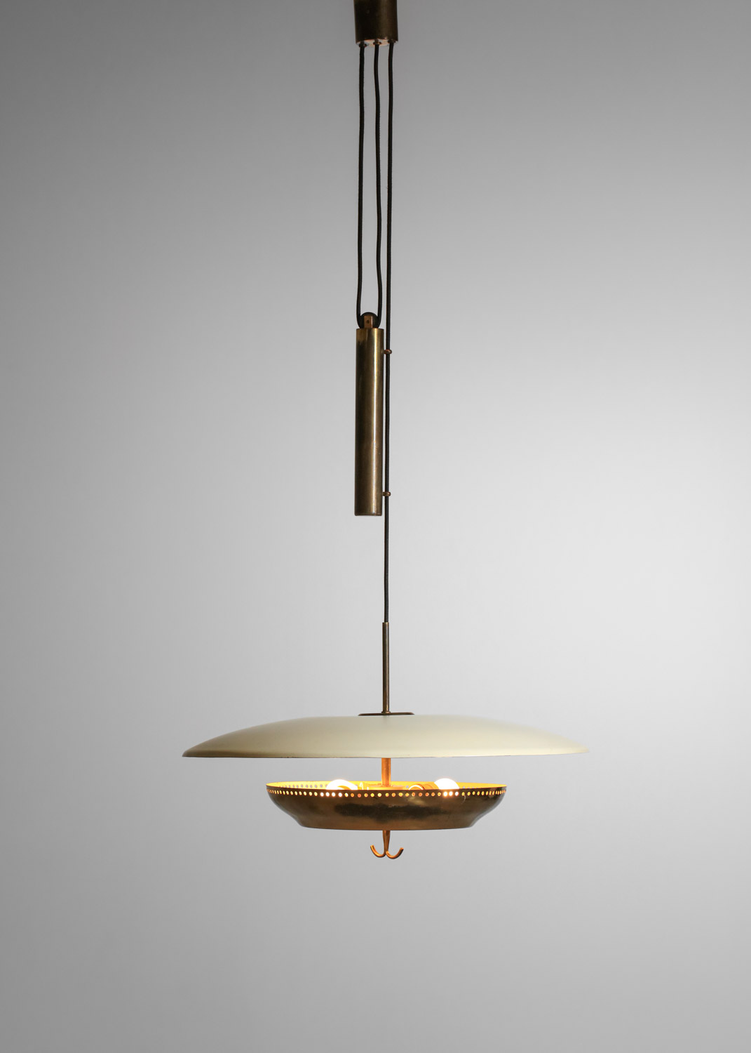 suspension italienne attribuée à Stilnovo monte et baisse années 50 - H131