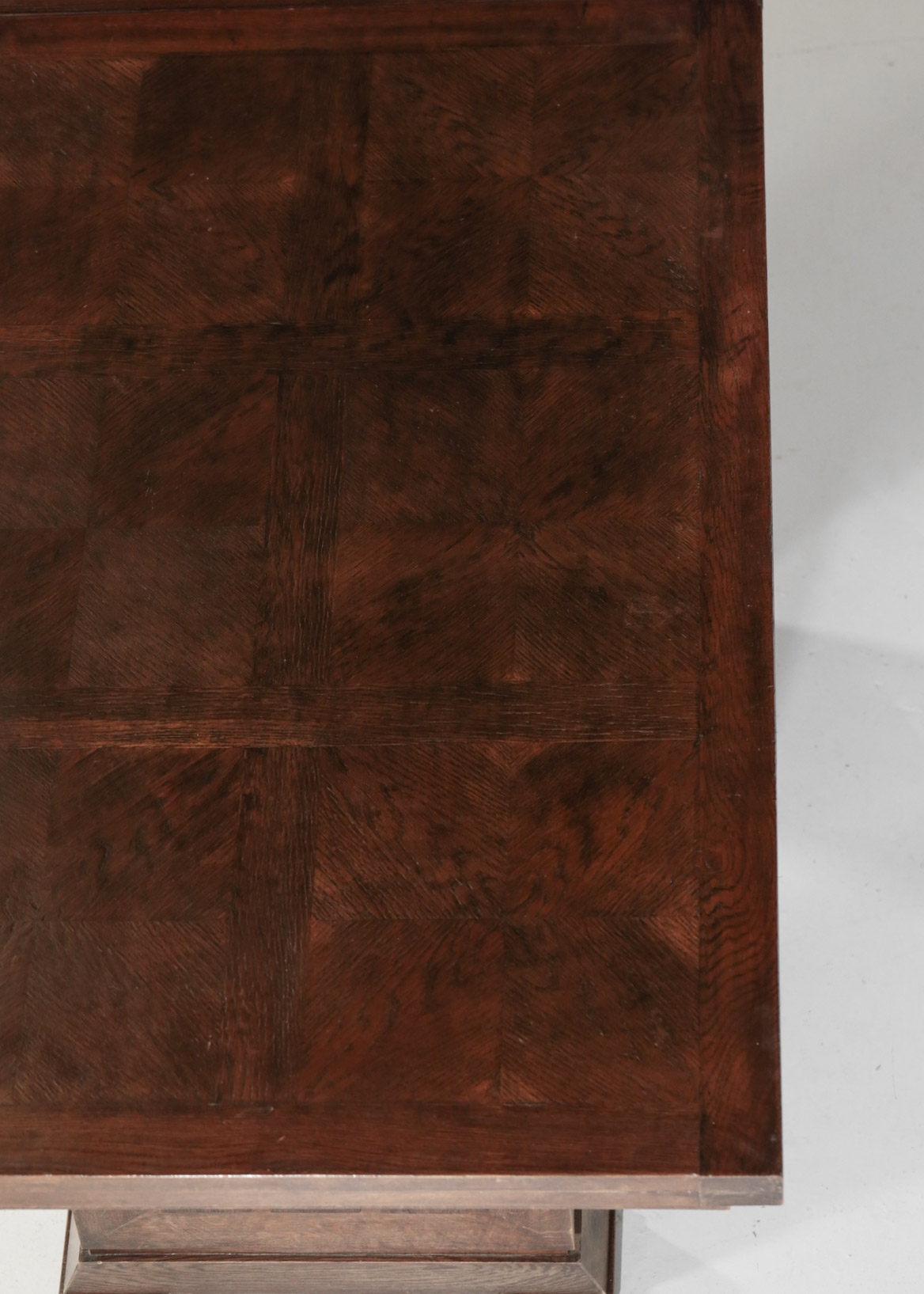 Solid Oak French Dining Table, Charles Dudouyt Style - Image 6