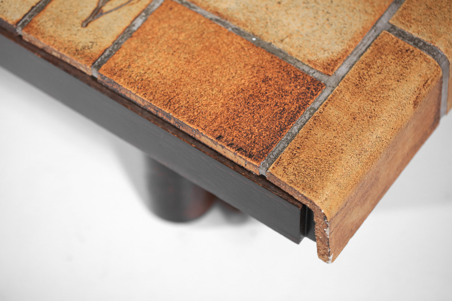 table basse en céramique Roger Capron herbier rectangulaire I212